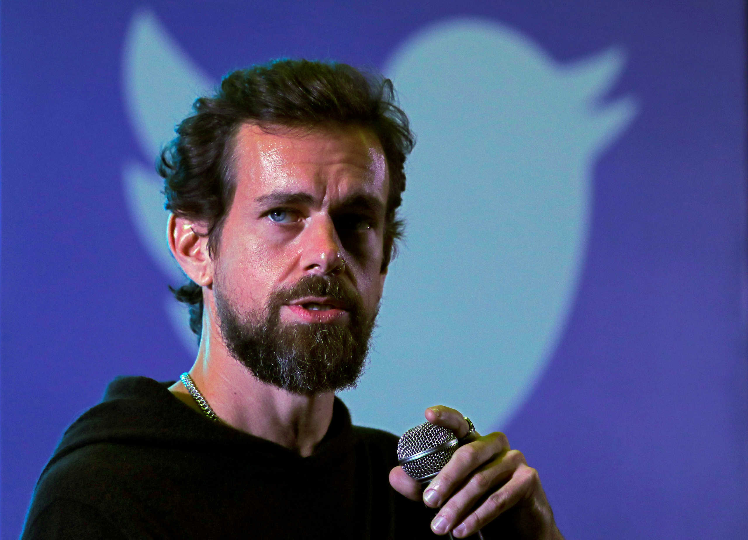 FILE PHOTO: Twitter CEO Jack Dorsey addresses students during a town hall at the Indian Institute of Technology (IIT) in New Delhi, India, November 12, 2018. REUTERS