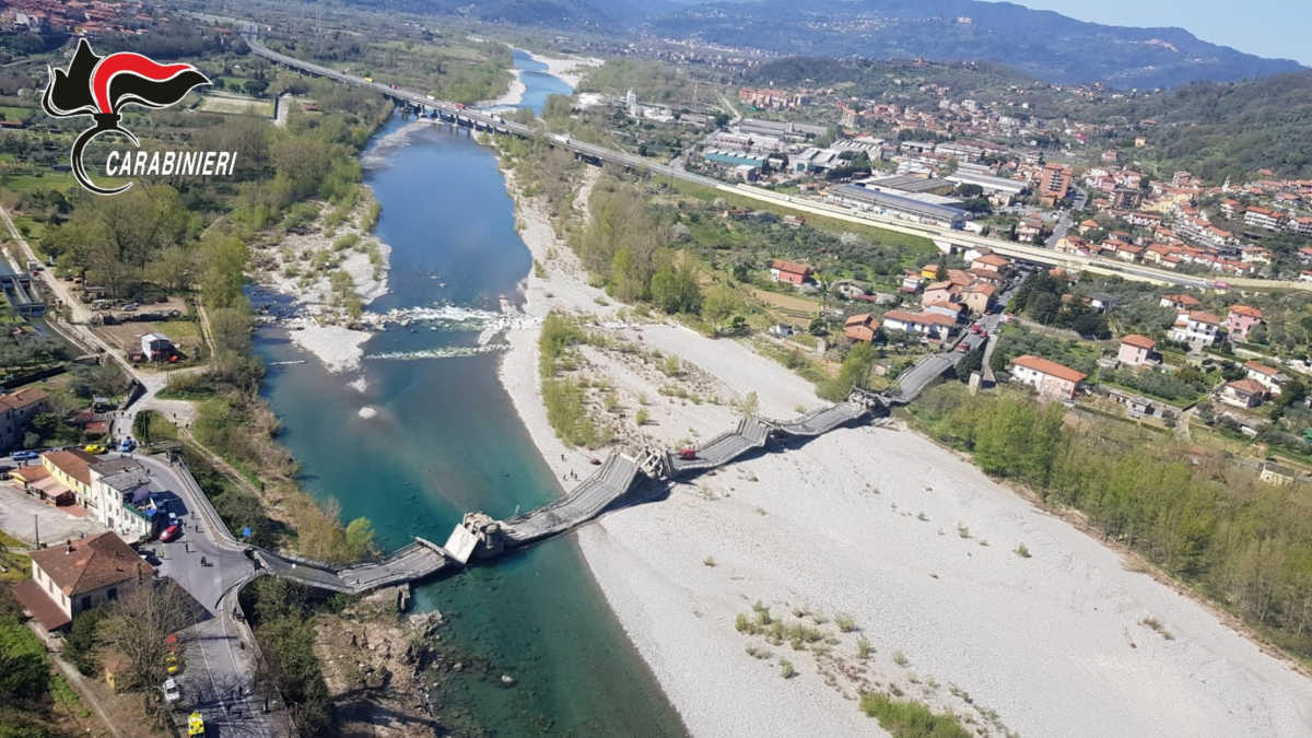 Ιταλία: Κατέρρευσε τεράστια γέφυρα! Ευτυχώς… υπάρχει απαγόρευση κυκλοφορίας (pics, video)