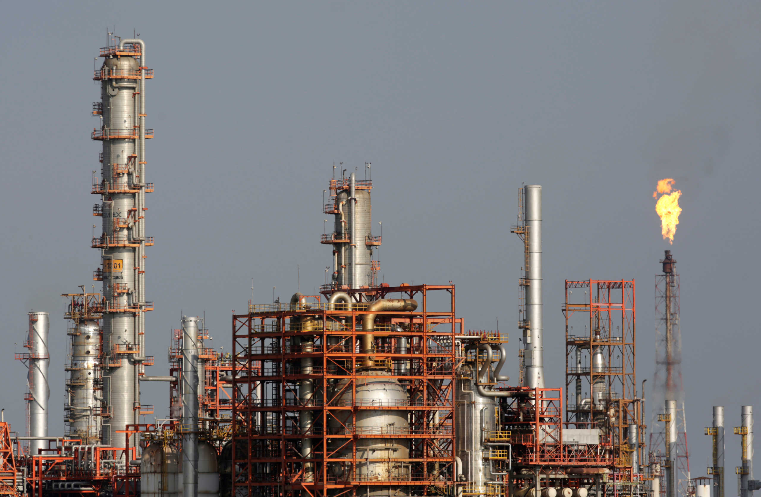 General view shows Mexican state oil firm Pemex's Cadereyta refinery, in Cadereyta, on the outskirts of Monterrey, Mexico April 20, 2020. REUTERS
