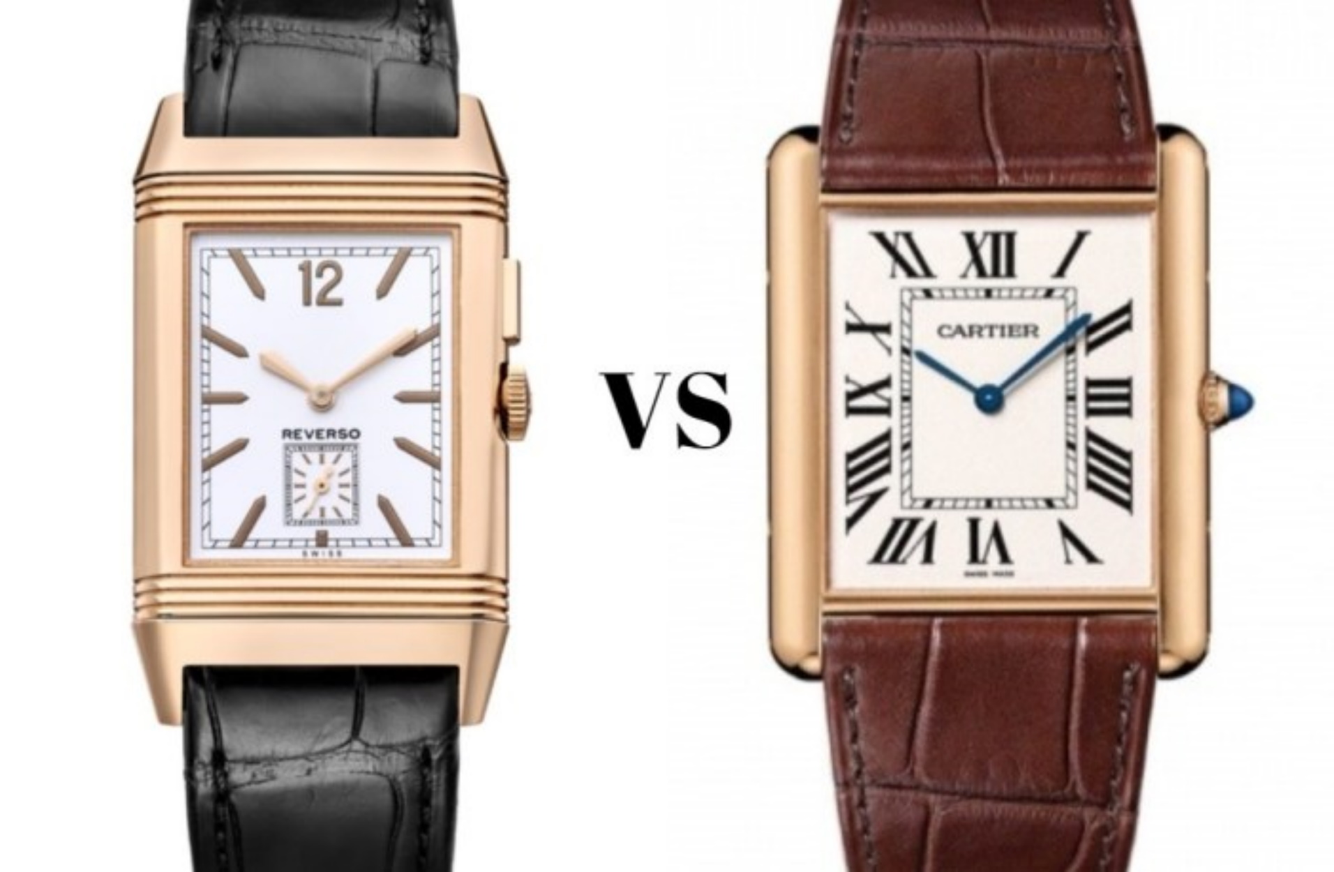 Συγκρίνουμε τα δύο θρυλικά ρολόγια Cartier Tank και Jaeger-LeCoultre Reverso