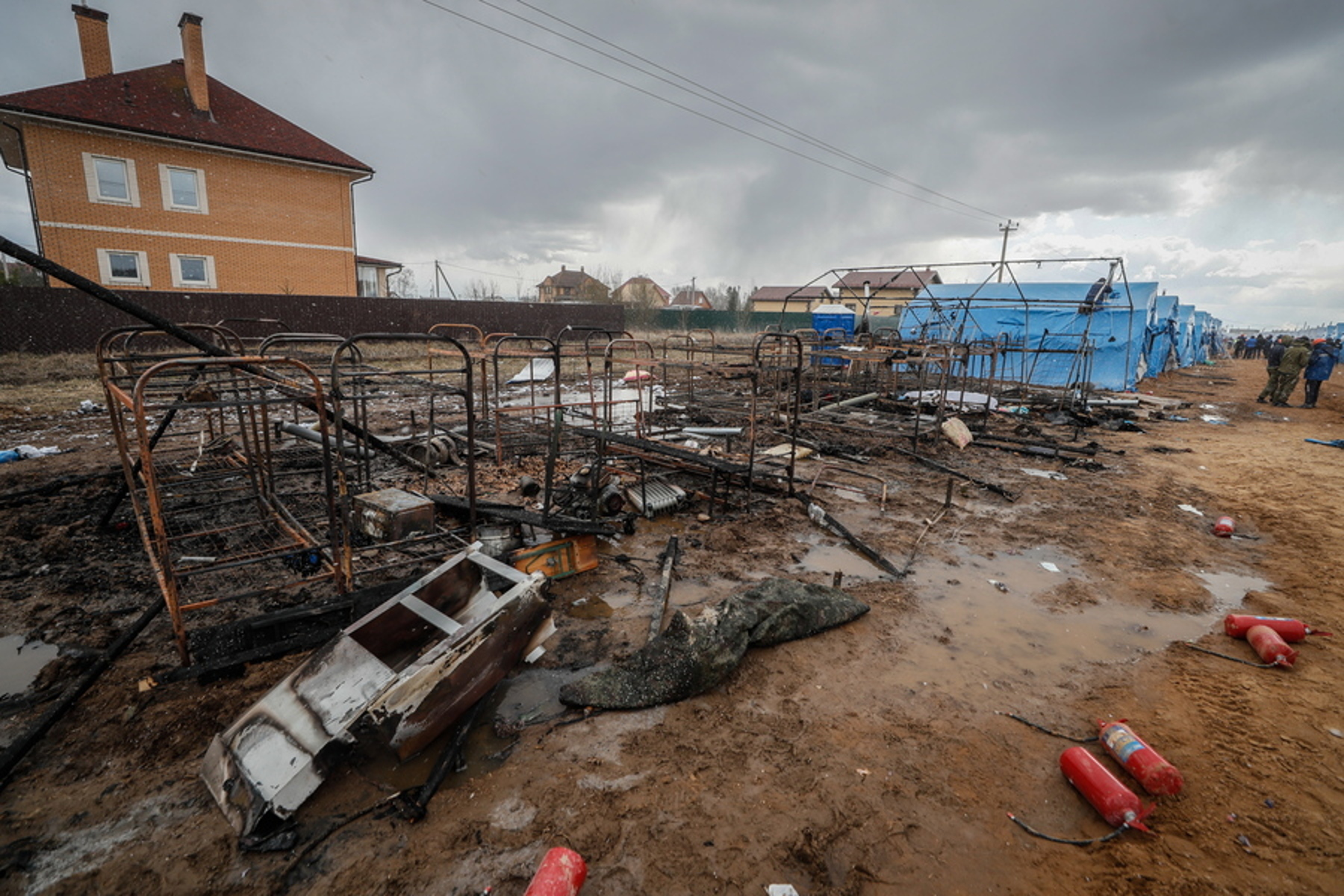Ρωσία: Ένας νεκρός από φωτιά σε εργοτάξιο υπό ανέγερση νοσοκομείου για τον κορονοϊό
