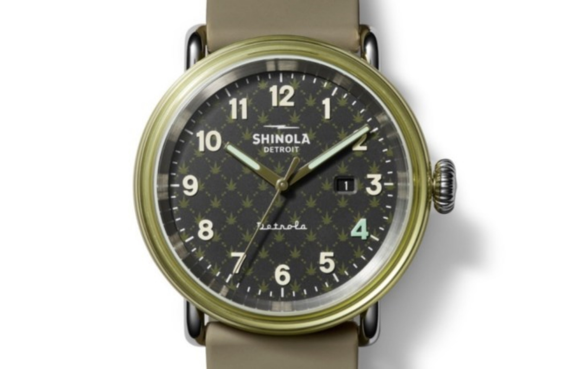 Το νέο ρολόι περιορισμένης έκδοσης της Shinola είναι διακοσμημένο με φύλλα κάνναβης