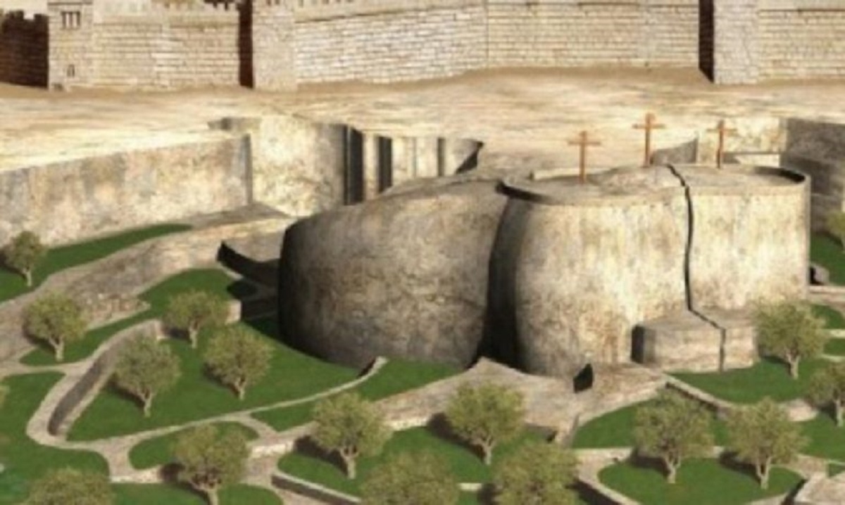 Δείτε πώς ήταν ο τάφος Του Χριστού και ο βράχος του Γολγοθά το 33 μ.Χ. – Φωτογραφίες