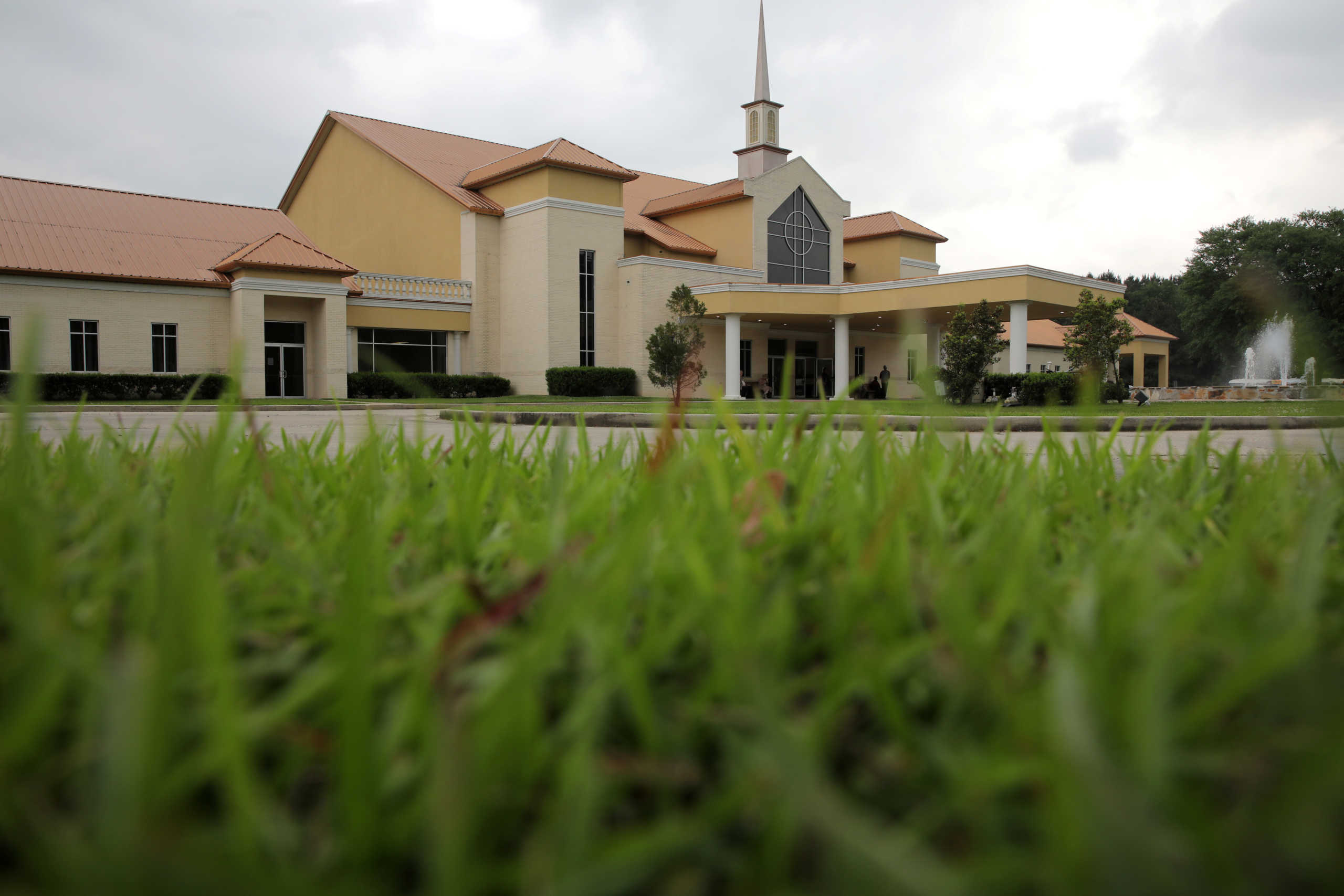 The Life Tabernacle megachurch is seen as local residents attend Easter mass challenging state orders against assembling in large groups to prevent the spread of coronavirus disease (COVID-19) in Baton Rouge Louisiana U.S., April 12, 2020. REUTERS