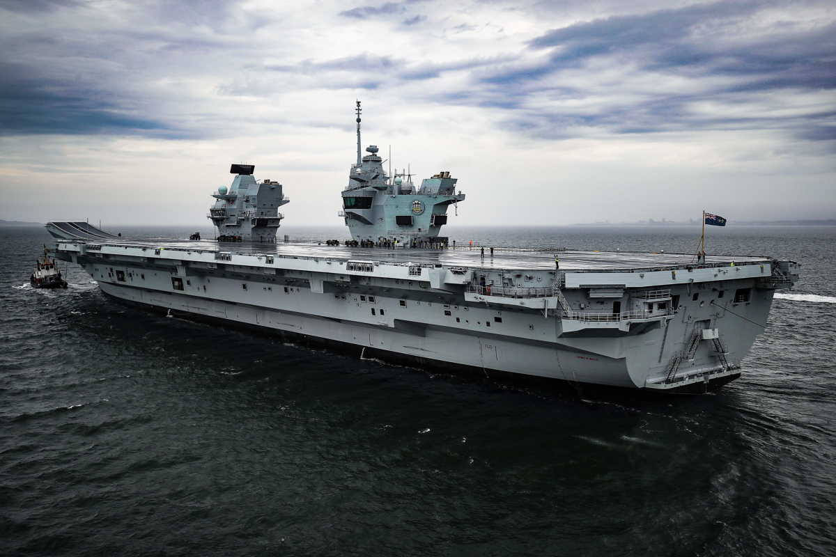 Britains newest aircraft carrier, Prince of Wales, has sailed from Rosyth Dockyard for the very first time.

Eight years after her steel was cut, the 65000 tonne warship will head under the iconic Fourth Bridges later this weekto begin her initial sea trials. The Prince of Wales is only the second ship in the world after HMS QUEEN ELIZABETH to be built from hull upwards, specifically to operate the fifth generation F35B Lightning II Joint Strike fighter jet.

She has emerged from build two years after her sister ship HMS QUEEN ELIZABETH, which is currently transiting the Atlantic ahead of the operational trials to be conducted with UK F-35Bs in the USA.

Defence Minister Anne-Marie Trevelyan said "Prince of Wales departure from Rosyth is a landmark moment for the carrier programme. As the ship takes the next step to becoming fully operational, she carries with her the story of Britain's maritime might.  This tremendous achievement is a testament to the talent of British industry and I look forward to the moment we can welcome her into the Royal Navy family."