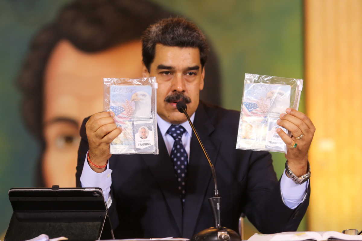 Βενεζουέλα: Για “συνωμοσία ανατροπής του Μαδούρο” οι δύο Αμερικανοί “μισθοφόροι”