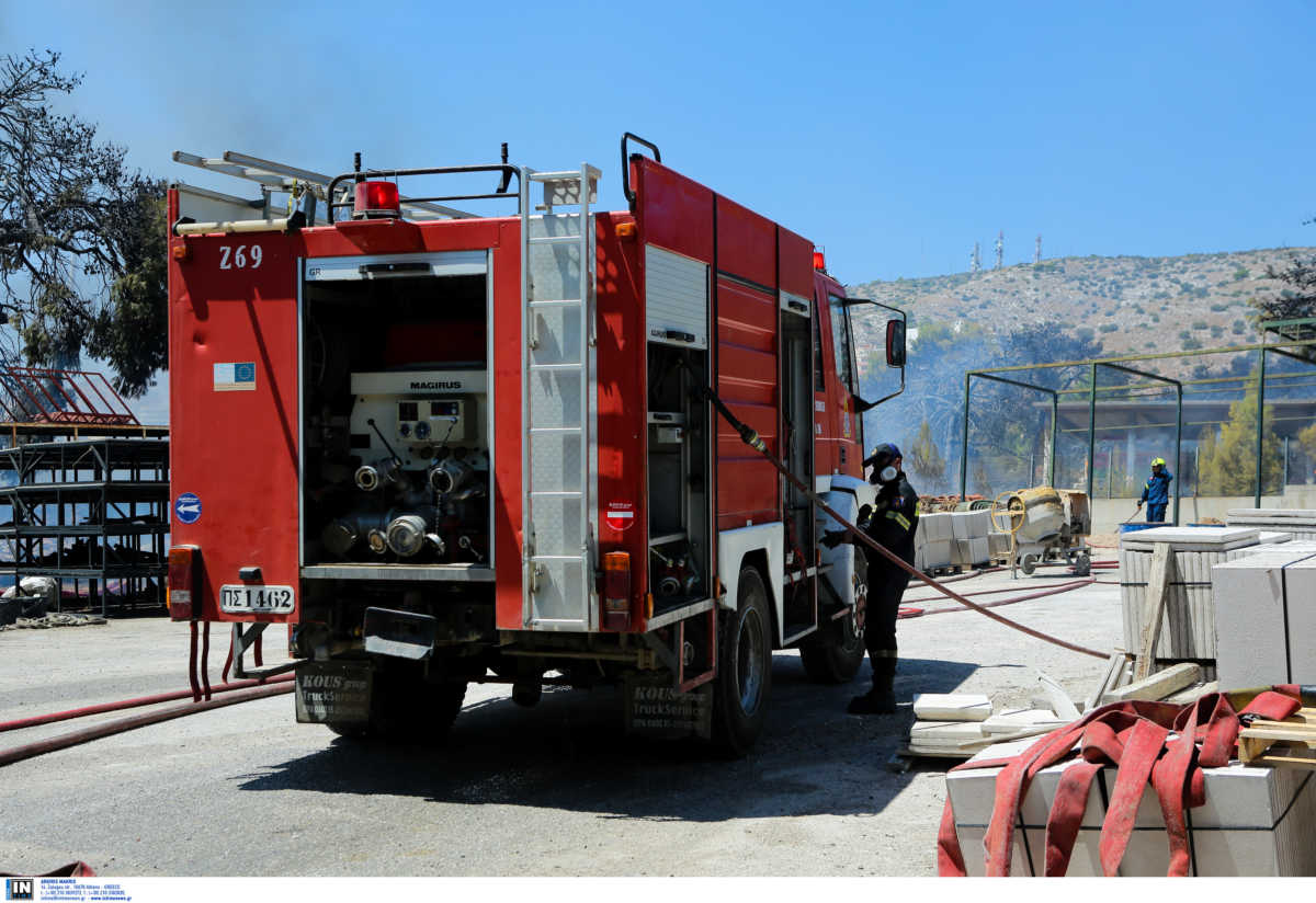 Φωτιά σε οικόπεδο στο Χαλάνδρι