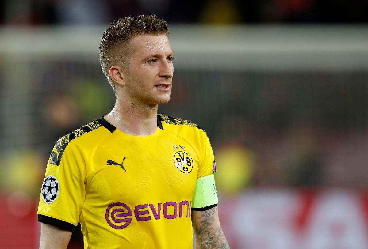 FILE PHOTO: Soccer Football - Champions League - Group F - FC Barcelona v Borussia Dortmund - Camp Nou, Barcelona, Spain - November 27, 2019  Borussia Dortmund's Marco Reus looks dejected after the match          REUTERS