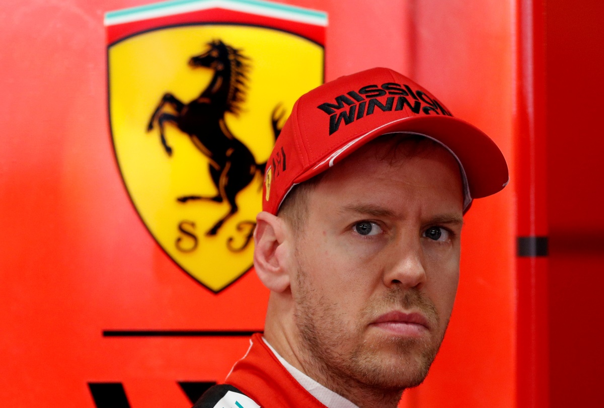 FILE PHOTO: Formula One F1 - Pre Season Testing - Circuit de Barcelona-Catalunya, Barcelona, Spain - February 21, 2020   Ferrari's Sebastian Vettel during testing  REUTERS