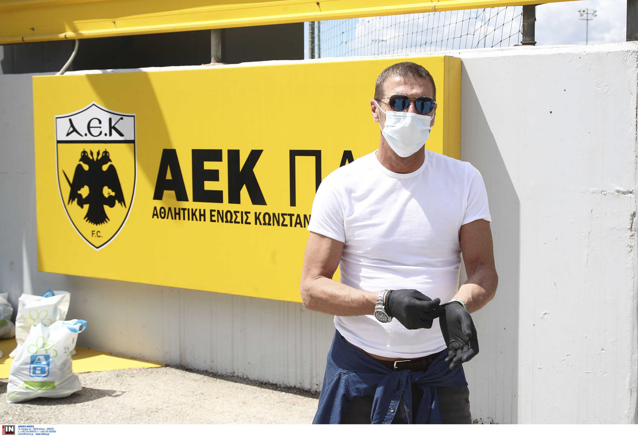 Κορονοϊός: Εικόνες από την επιστροφή της ΑΕΚ στις προπονήσεις στα Σπάτα