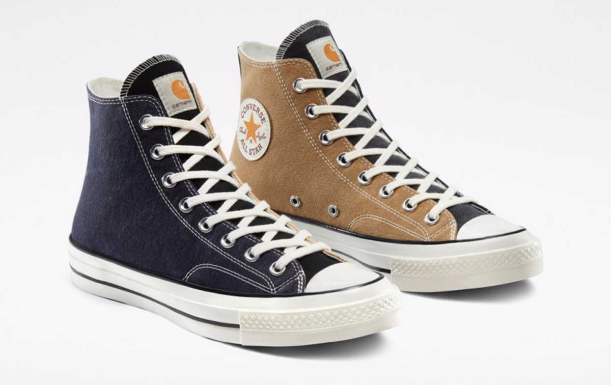Tα νέα sneakers της Converse είναι κατασκευασμένα από vintage ρούχα της Carhartt