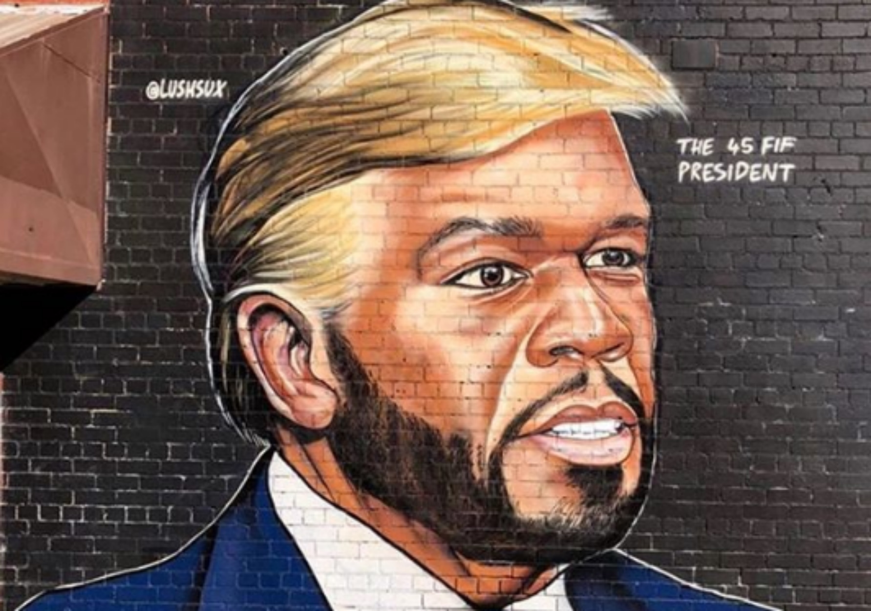 Ένας τύπος τρολάρει ανελέητα τον ράπερ 50 Cent με ξεκαρδιστικά γκράφιτι!