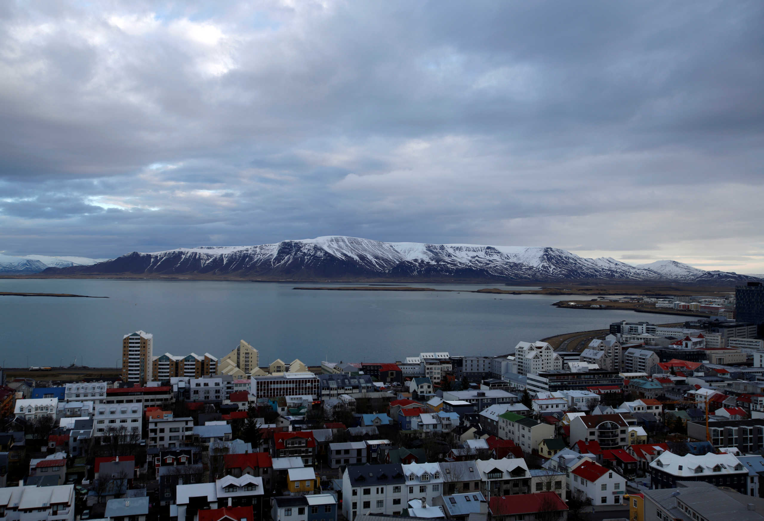 FILE PHOTO: A general view shows the city of Reykjavik seen from Hallgrimskirkja church February 13, 2013.    REUTERS