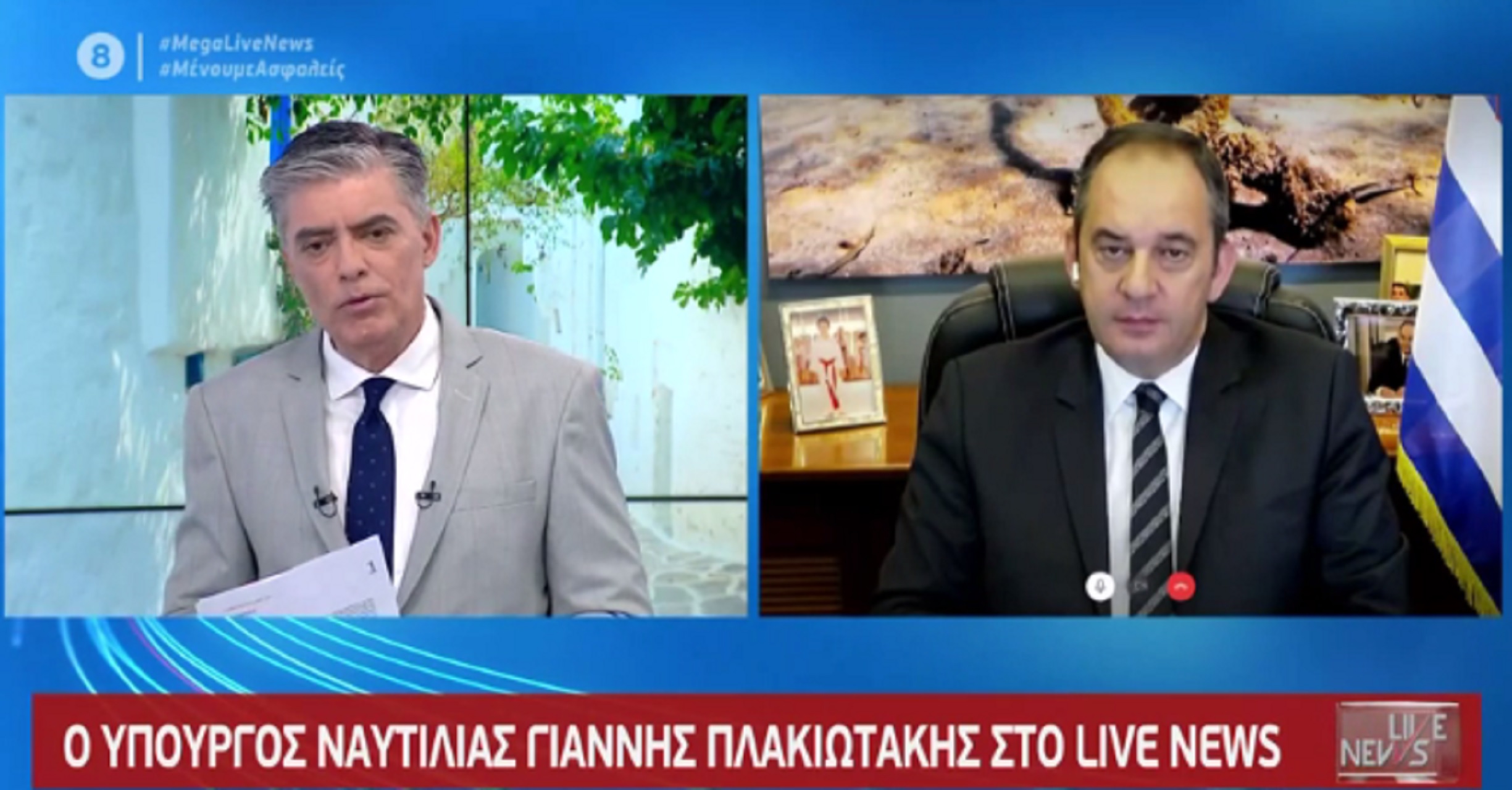 Πλακιωτάκης σε Live News: Τα πλοία δεν θα ταξιδεύουν όλο το καλοκαίρι με το 50% των επιβατών