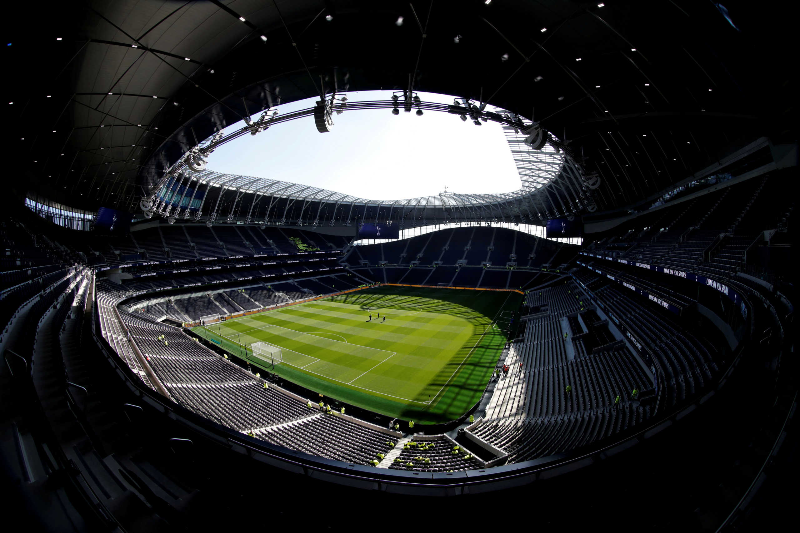 FILE PHOTO: Soccer Football - Tottenham Hotspur Stadium Test Event - Under 18 Premier League - Tottenham Hotspur v Southampton - Tottenham Hotspur Stadium, London, Britain - March 24, 2019  General view inside the stadium before the match    REUTERS