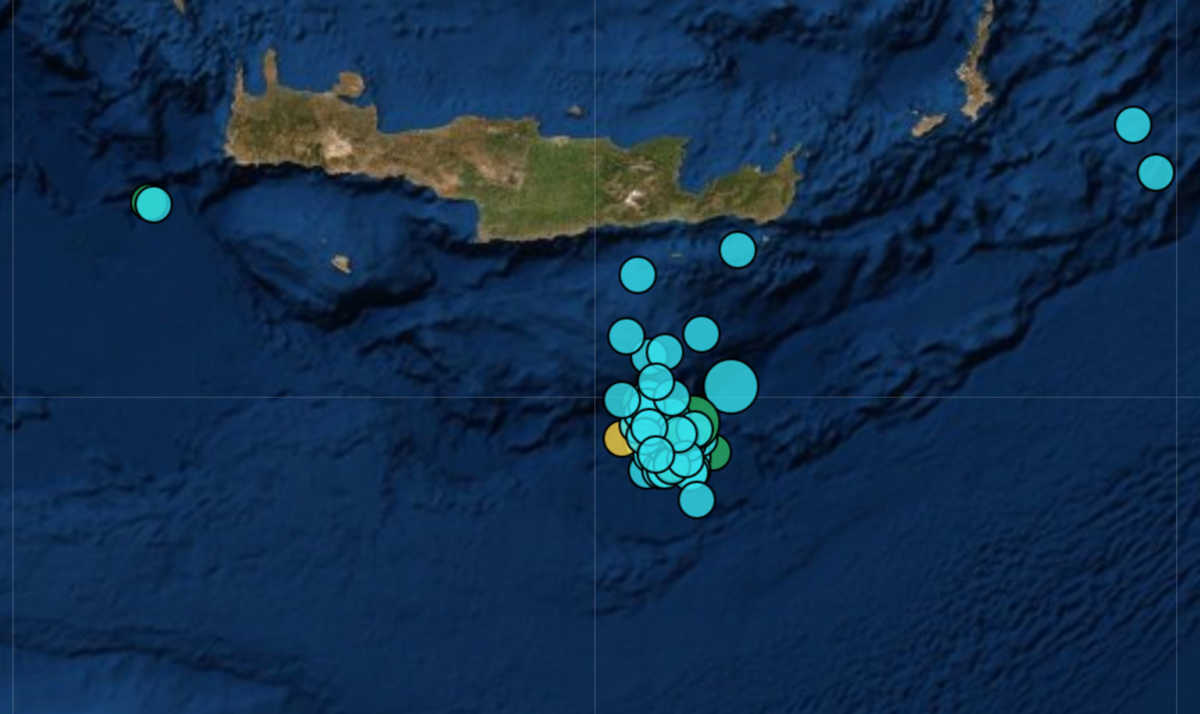 Σεισμός ξανά στην Κρήτη: Ισχυρός κι επιφανειακός ανοιχτά της Ιεράπετρας