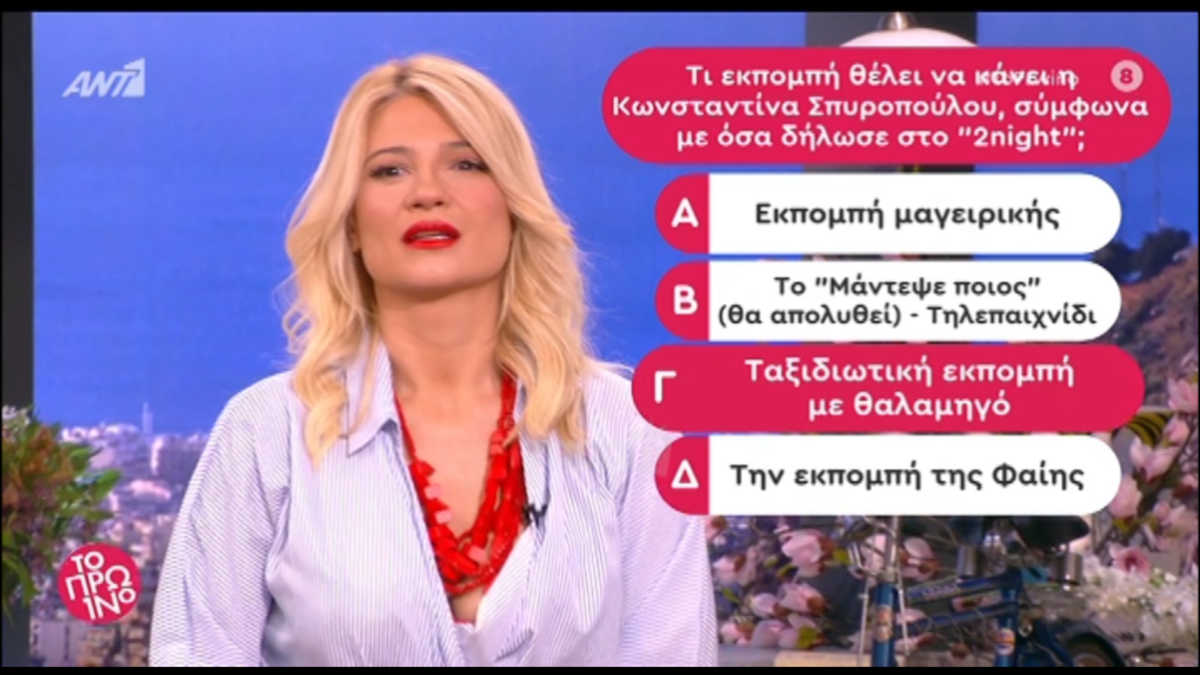 “Κόκκαλο” η Σκορδά όταν είδε τι είχαν γράψει στον αέρα για την Κωνσταντίνα Σπυροπούλου!