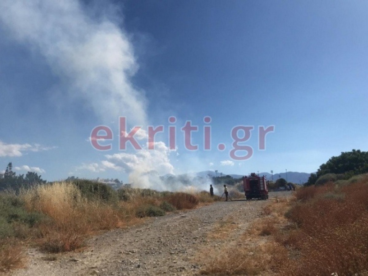 Φωτιά στο κέντρο του Ηρακλείου (video)