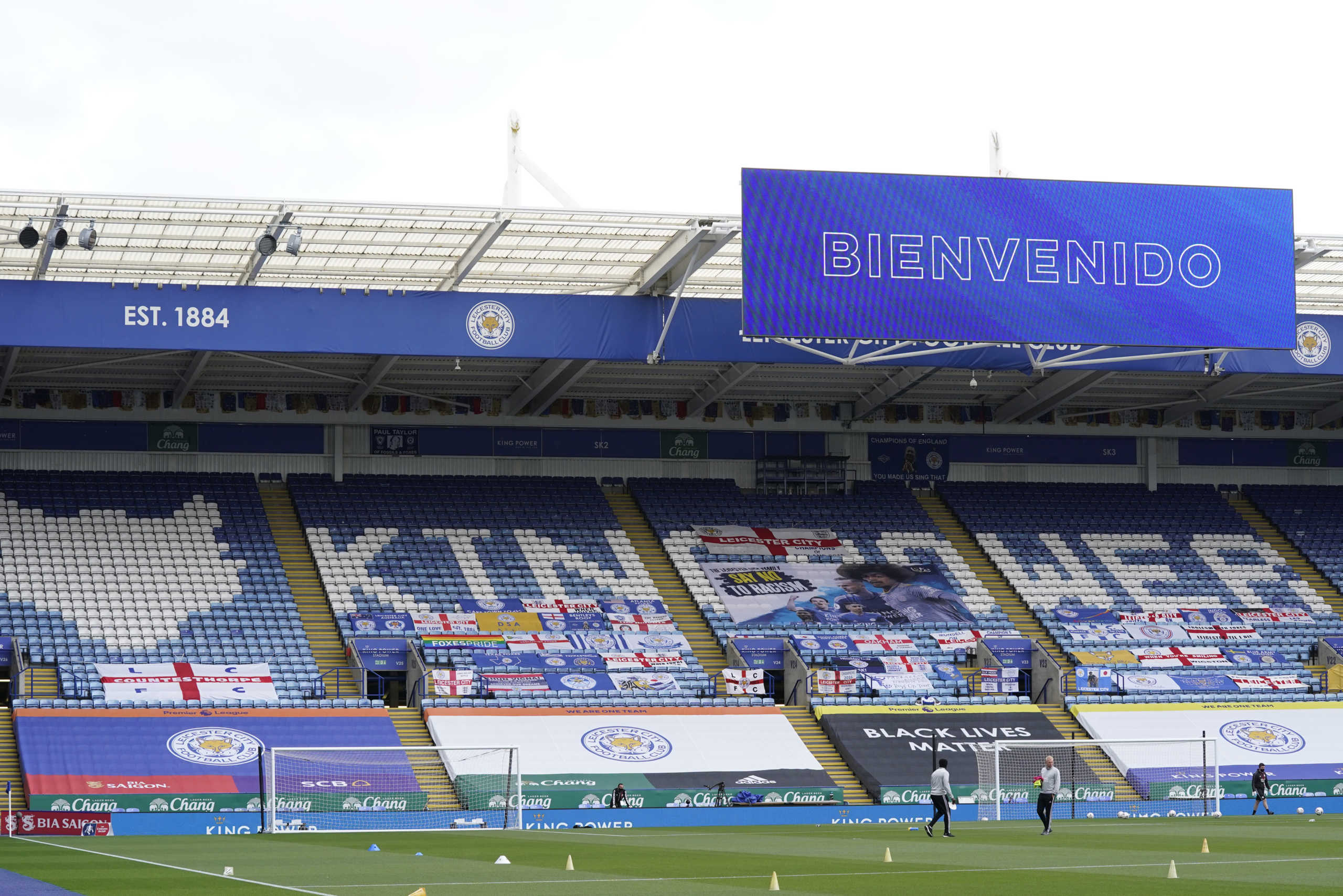 Soccer Football -  FA Cup - Quarter Final - Leicester City v Chelsea - King Power Stadium, Leicester, Britain - June 28, 2020 General view inside the stadium before the match, as play resumes behind closed doors following the outbreak of the coronavirus disease (COVID-19)  Tim Keeton