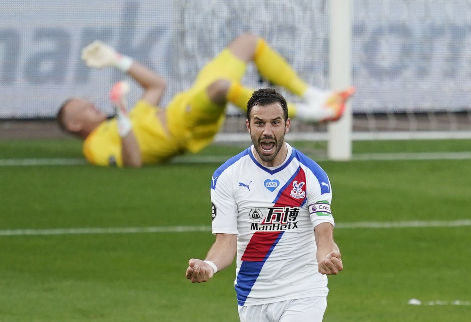 Soccer Football - Premier League - AFC Bournemouth v Crystal Palace - Vitality Stadium, Bournemouth, Britain - June 20, 2020  Crystal Palace's Luka Milivojevic celebrates scoring their first goal as play resumes behind closed doors following the outbreak of the coronavirus disease (COVID-19) Will Oliver