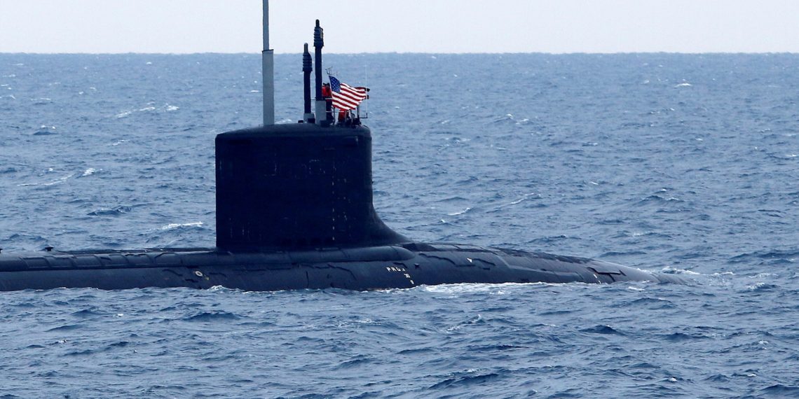 FILE PHOTO: U.S. submarine New Mexico is seen during NATO's Dynamic Manta 2017 anti-submarine warfare exercise, in Catania's harbour, southern Italy March 13, 2017. Picture taken March 13, 2017. REUTERS