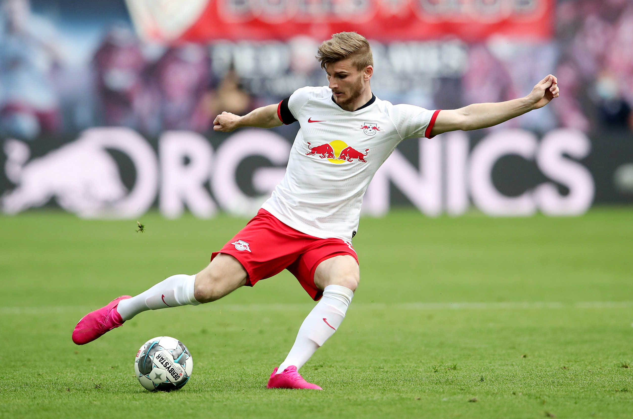 Soccer Football - Bundesliga - RB Leipzig v Hertha BSC - Red Bull Arena, Leipzig, Germany - May 27, 2020 RB Leipzig's Timo Werner, as play resumes behind closed doors following the outbreak of the coronavirus disease (COVID-19) Alexander Hassenstein