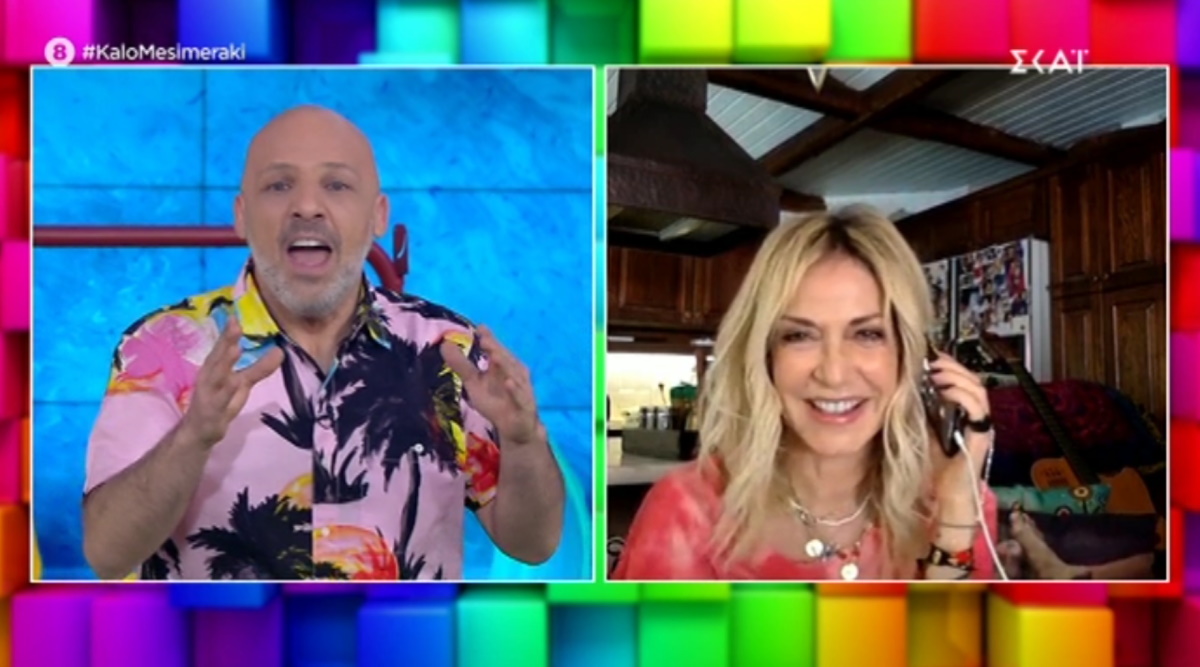 Η Άννα Βίσση εμφανίζεται στο παράθυρο και ο Νίκος Μουτσινάς… λιώνει!