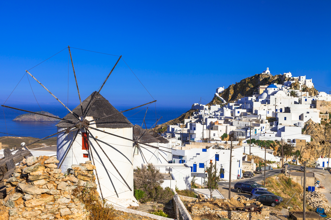 View Of Hora Village in Serifos,Cyclades,Greece.