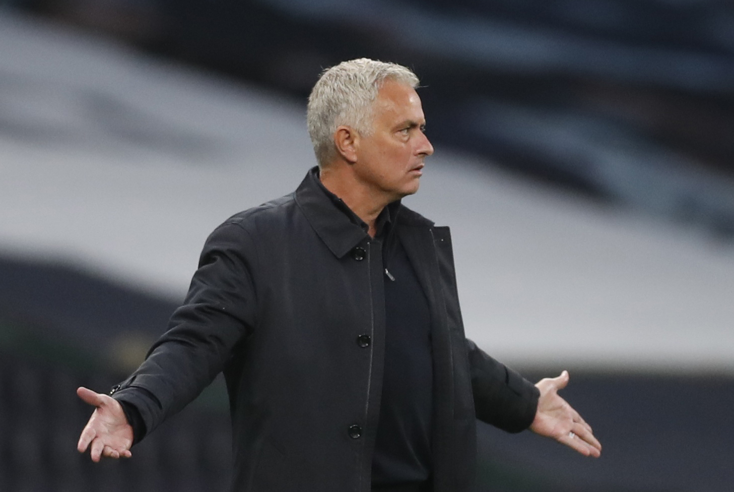 Soccer Football - Premier League - Tottenham Hotspur v Manchester United - Tottenham Hotspur Stadium, London, Britain - June 19, 2020 Tottenham Hotspur manager Jose Mourinho, as play resumes behind closed doors following the outbreak of the coronavirus disease (COVID-19) REUTERS
