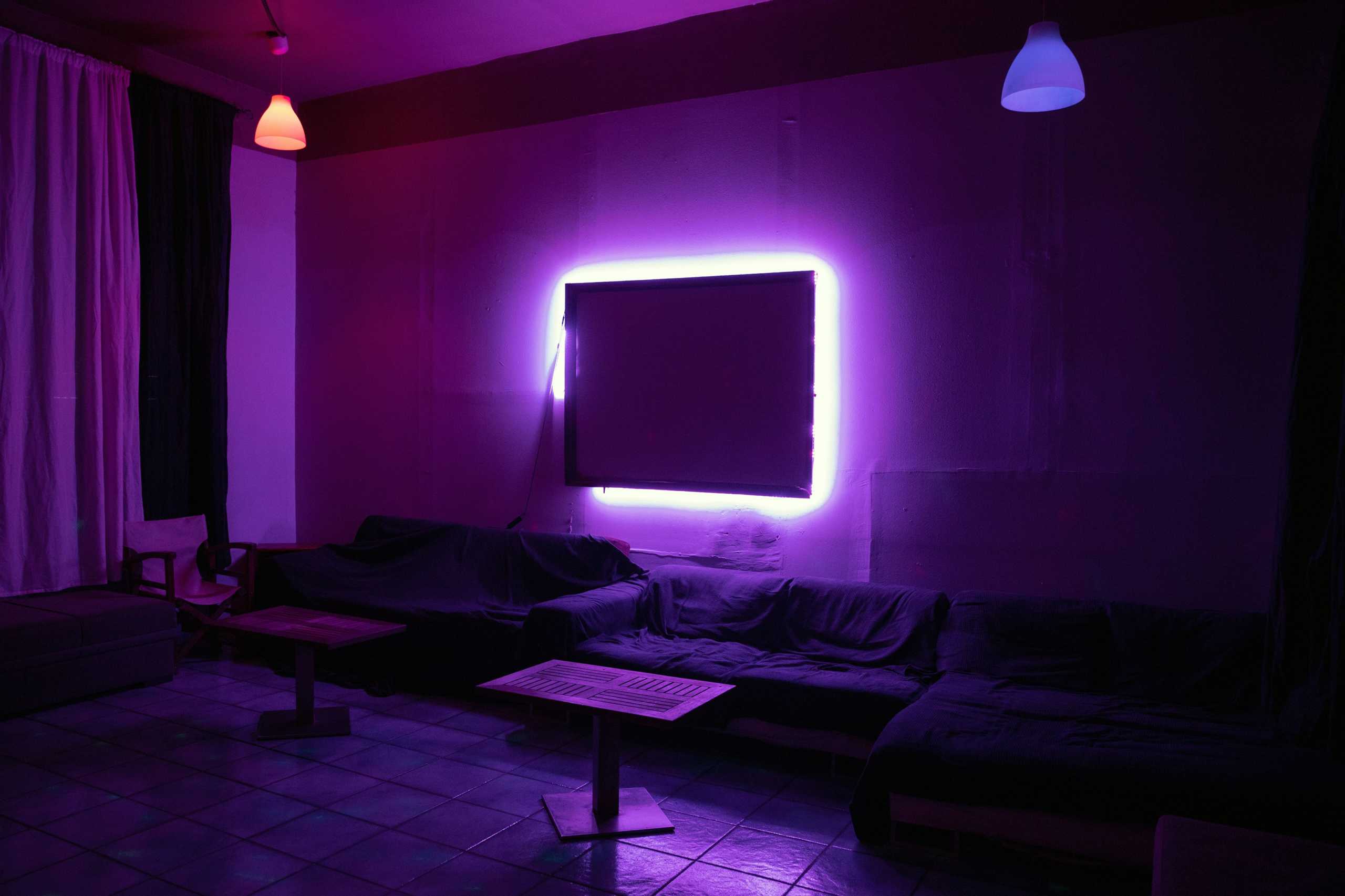The living room of a brothel is pictured, after the Greek government released health and safety guidelines for sex workers against the spread of coronavirus disease (COVID-19), in Athens, Greece June 17, 2020. REUTERS