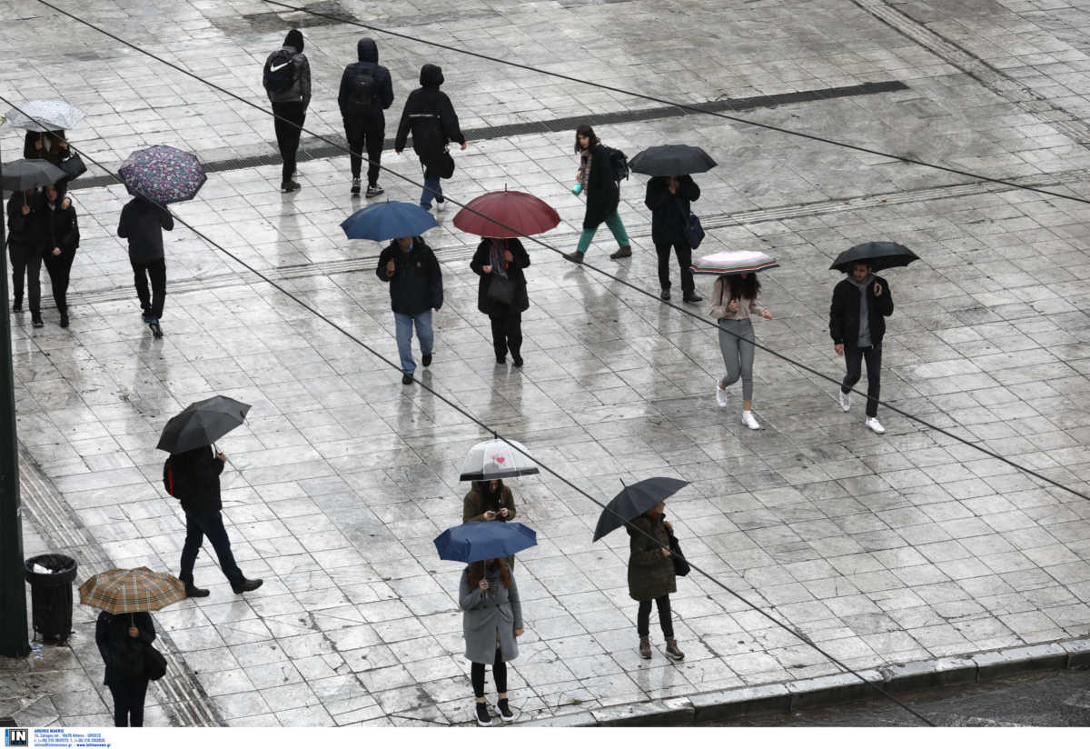 Καιρός σήμερα: Βροχές στην Αττική – Που θα χρειαστούμε ομπρέλα