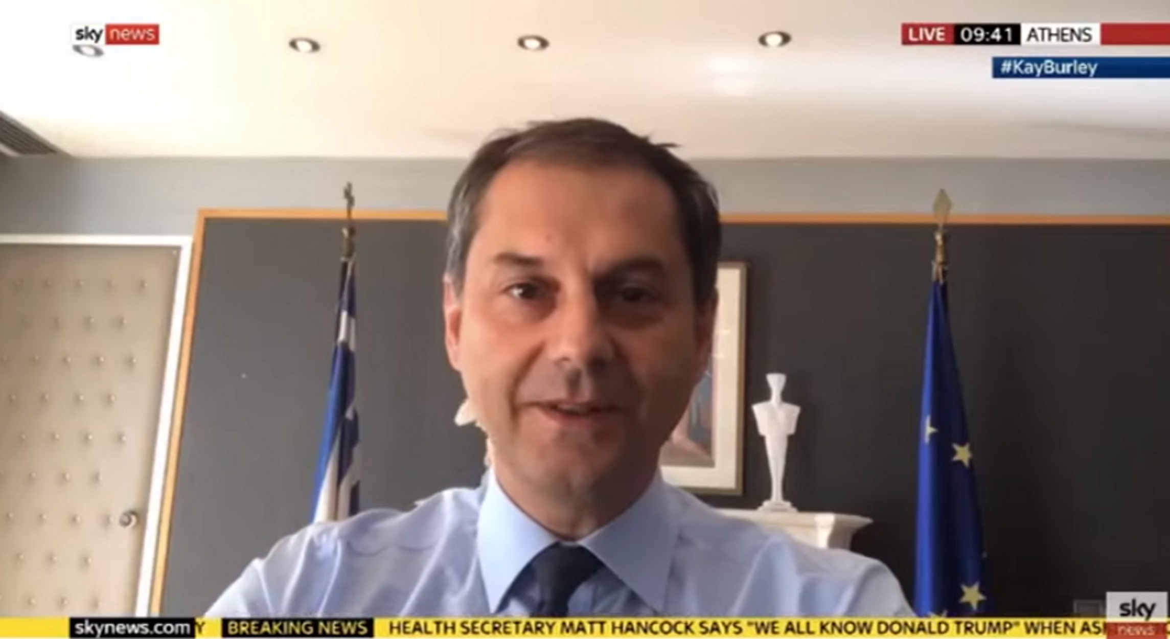 Θεοχάρης στο Sky News: Ικανοποιημένοι για το άνοιγμα των πτήσεων από τη Βρετανία στην Ελλάδα (video)