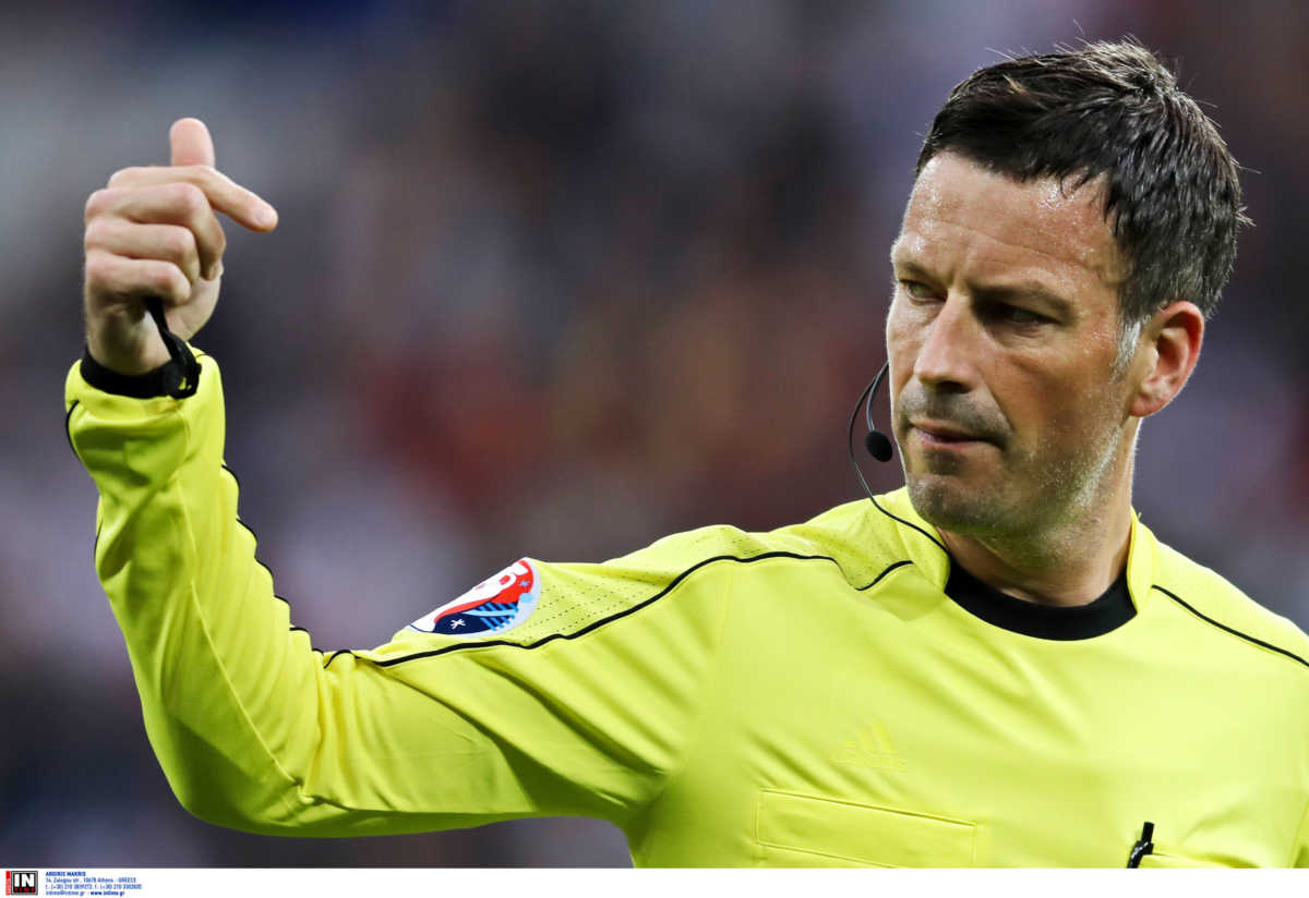 LYON,FRANCE,13.JUN.16 - SOCCER - UEFA European Championship 2016, international match, Belgium vs Italy. Image shows referee Mark Clattenburg (ENG). Photo: GEPA pictures