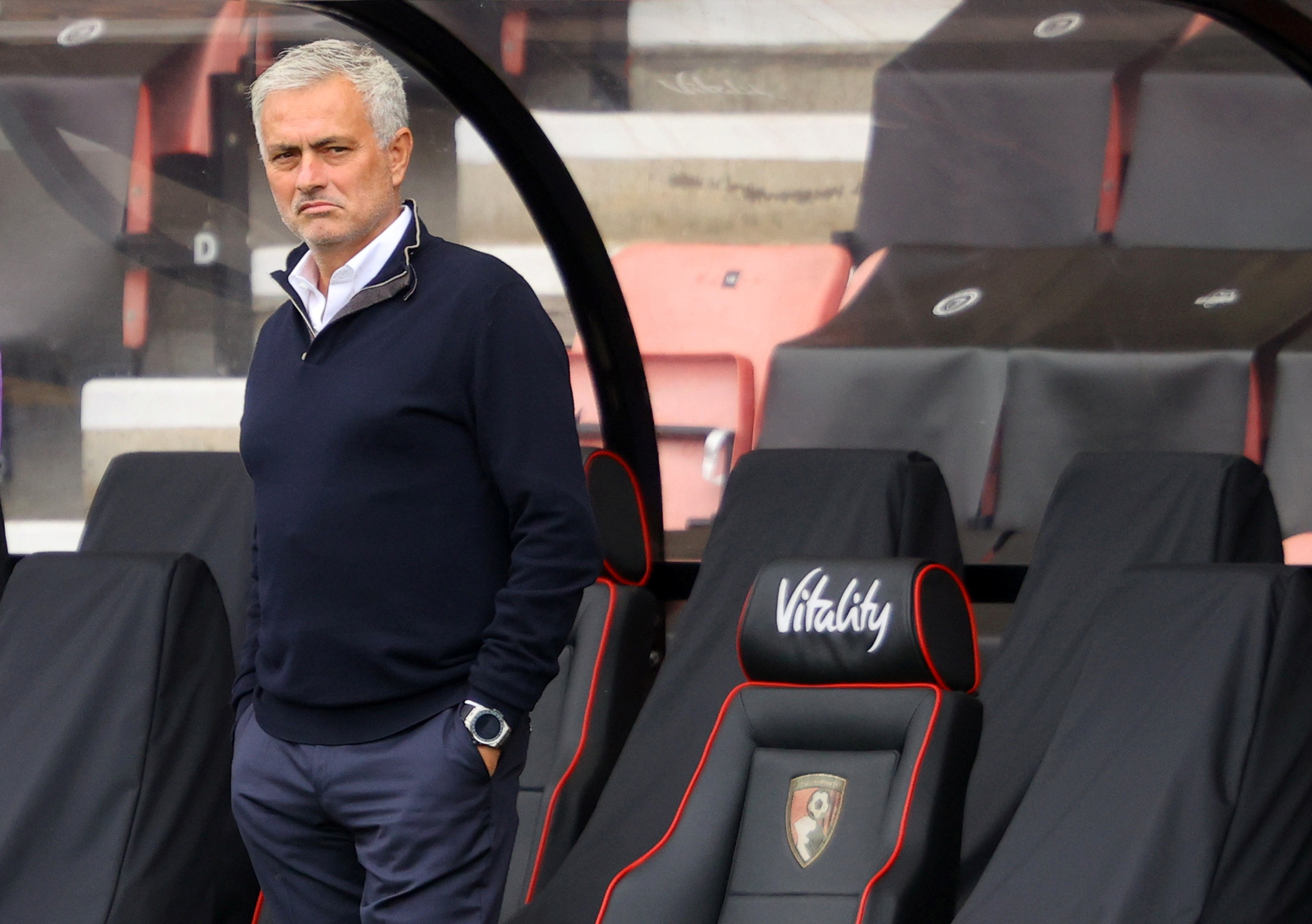 Soccer Football - Premier League - AFC Bournemouth v Tottenham Hotspur - Vitality Stadium, Bournemouth, Britain - July 9, 2020  Tottenham Hotspur manager Jose Mourinho before the match, as play resumes behind closed doors following the outbreak of the coronavirus disease (COVID-19)  Richard Heathcote