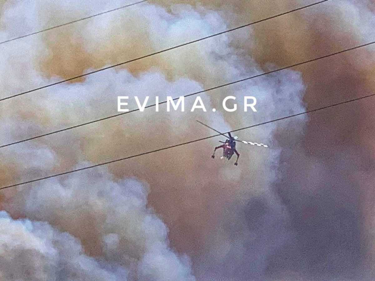 Εύβοια: Δραματικές διαστάσεις παίρνει η μεγάλη φωτιά – Εκκενώθηκε οικισμός (pics,video)