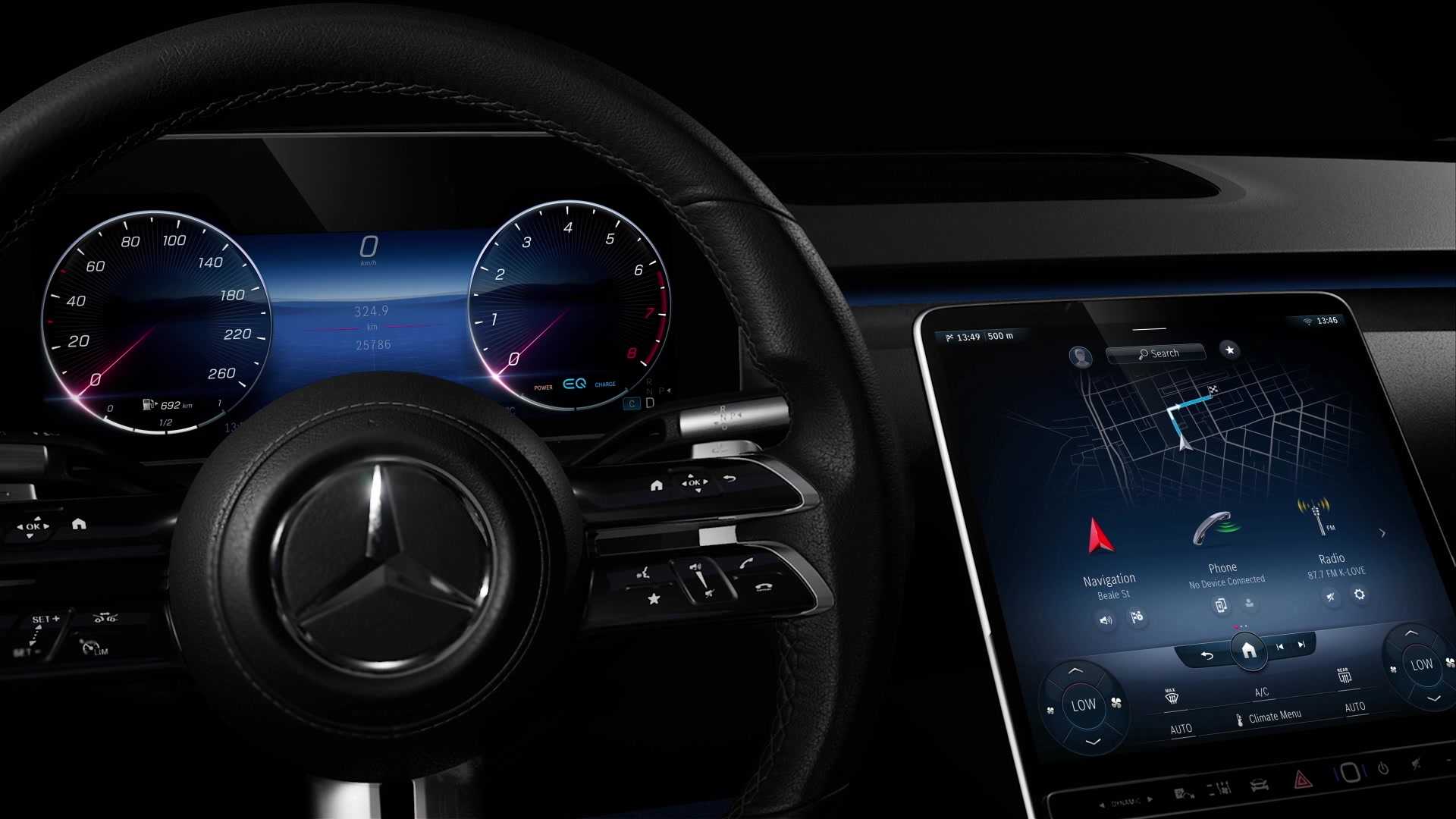 Με πέντε οθόνες και προηγμένες τεχνολογίες το εσωτερικό της νέας Mercedes-Benz S-Class [vid]
