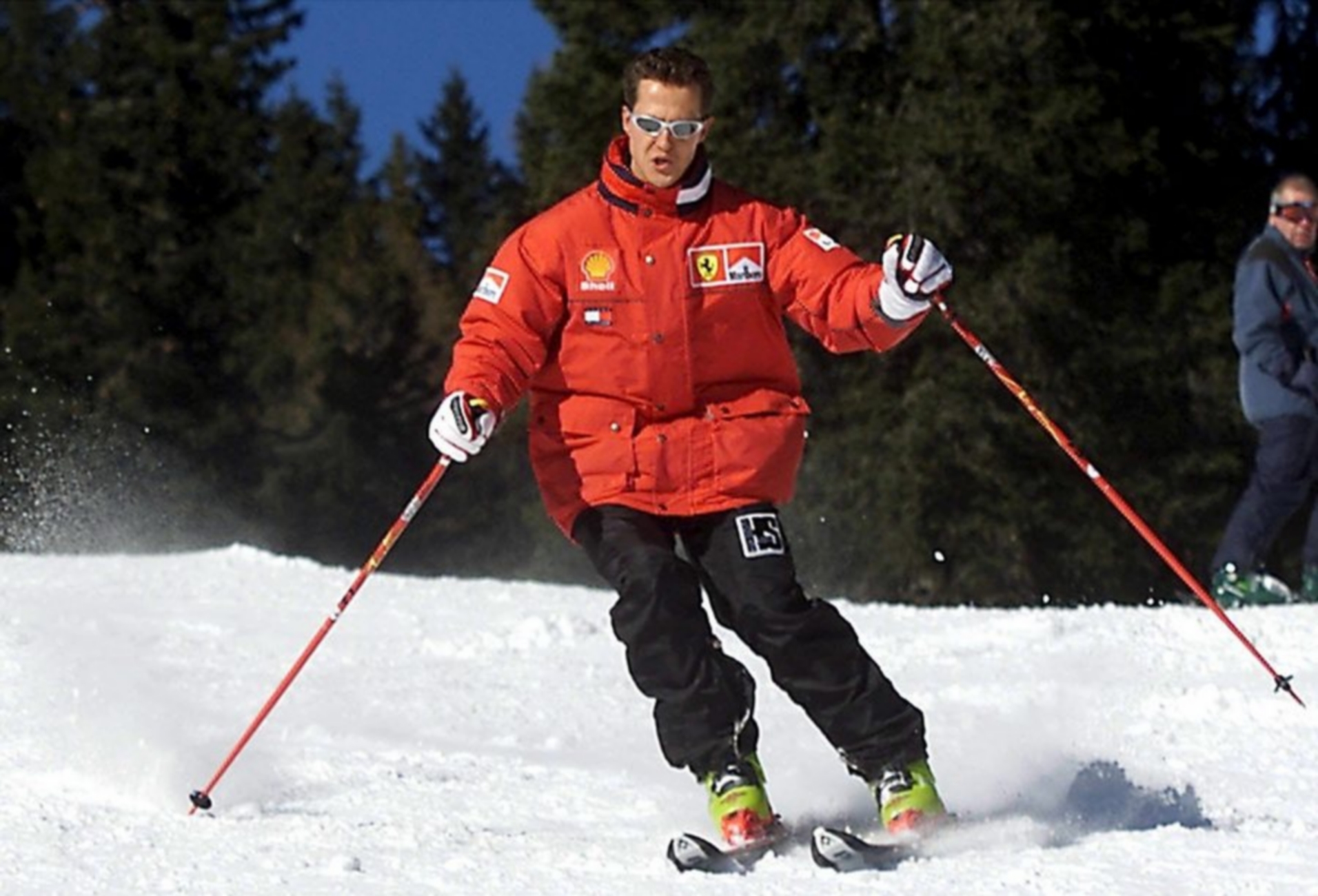 epa04047958 (FILE) A file picture dated 11 January 2000 shows German the Formula One Ferrari driver Michael Schumacher carving a turn while skiing at the Italian resort of Madonna di Campiglio, Italy. According to reports, Michael Schumacher on 30 January 2014 that Sabine Rehm the agent former Formula 1 champion Michael Schumacher has confirmed reports that doctors have started the process of bringing the driver out of his medically induced coma. Schumacher received a head injury sustained in a skiing accident at a French Alps resort 29 December 2013.  EPA