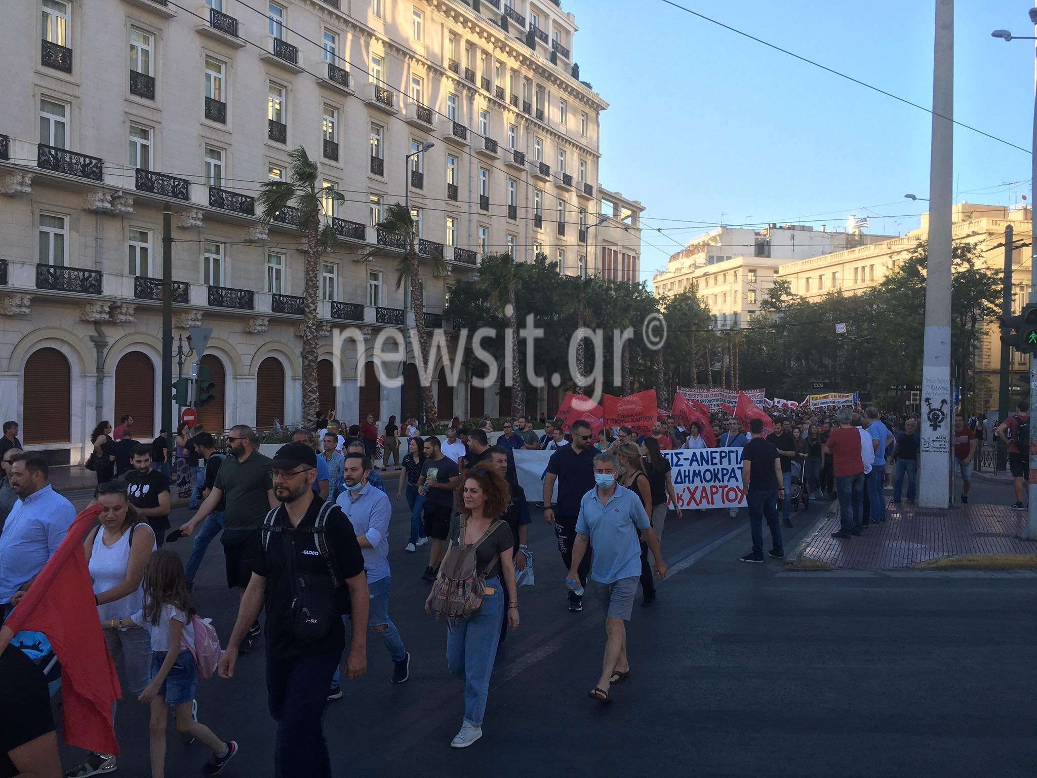 Πορεία διαμαρτυρίας κατά του νομοσχεδίου για τις διαδηλώσεις