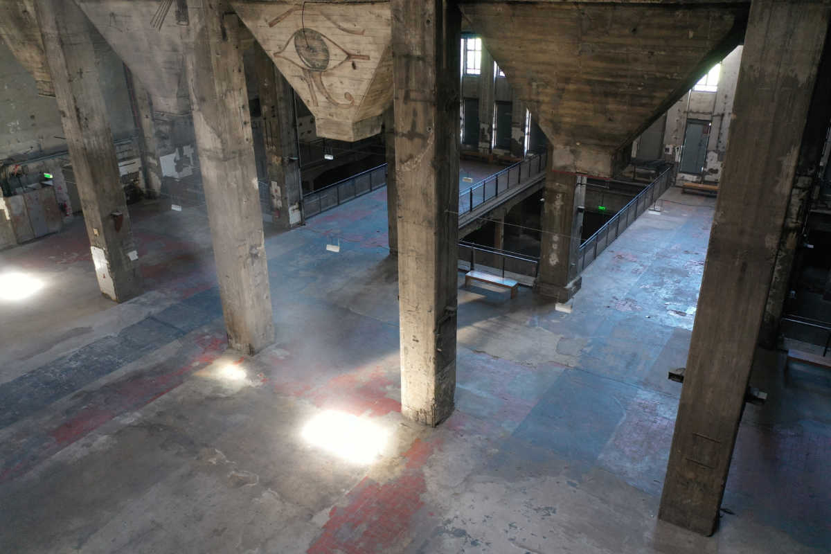 The sound installation "Eleven songs" is seen in the Berghain Club in Berlin, Germany, July 31, 2020.  Picture taken July 31, 2020.   REUTERS