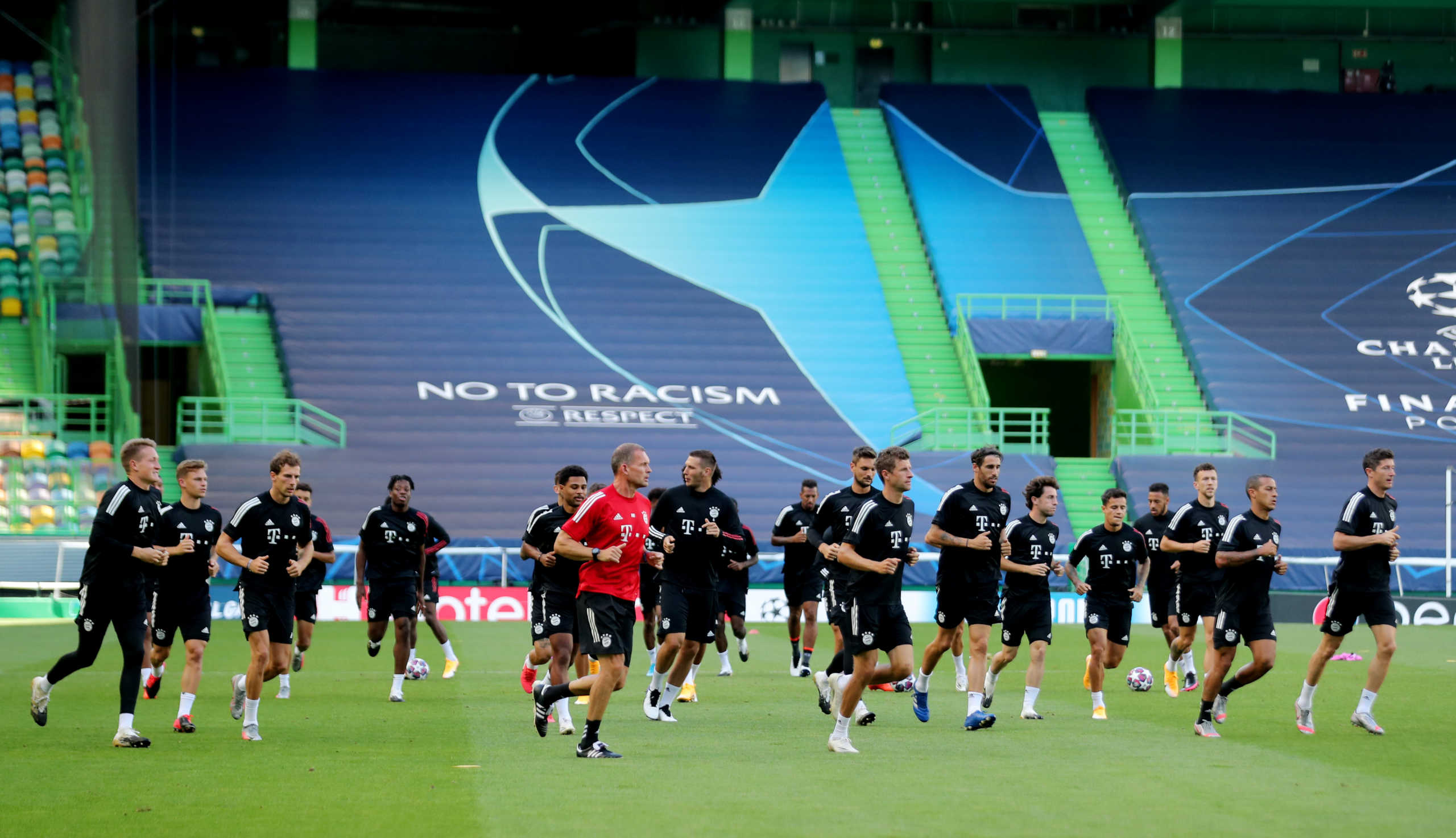 Soccer Football - Champions League - Bayern Munich Training - Jose Alvalade Stadium, Lisbon, Portugal - August 18, 2020   General view during training   Miguel A. Lopes