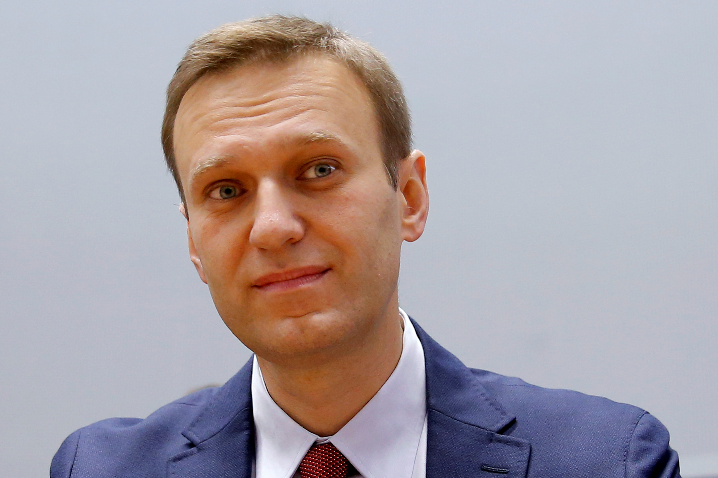 FILE PHOTO: Russian opposition leader Alexei Navalny waits for the start of a hearing for the delivery of the European court of Human Rights Grand Chamber judgment regarding his case against Russia at the court in Strasbourg, France, November 15, 2018. REUTERS