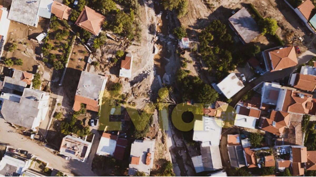 Εύβοια: Τα πληγωμένα από τη Θεομηνία Πολιτικά από ψηλά – Εικόνες από drone