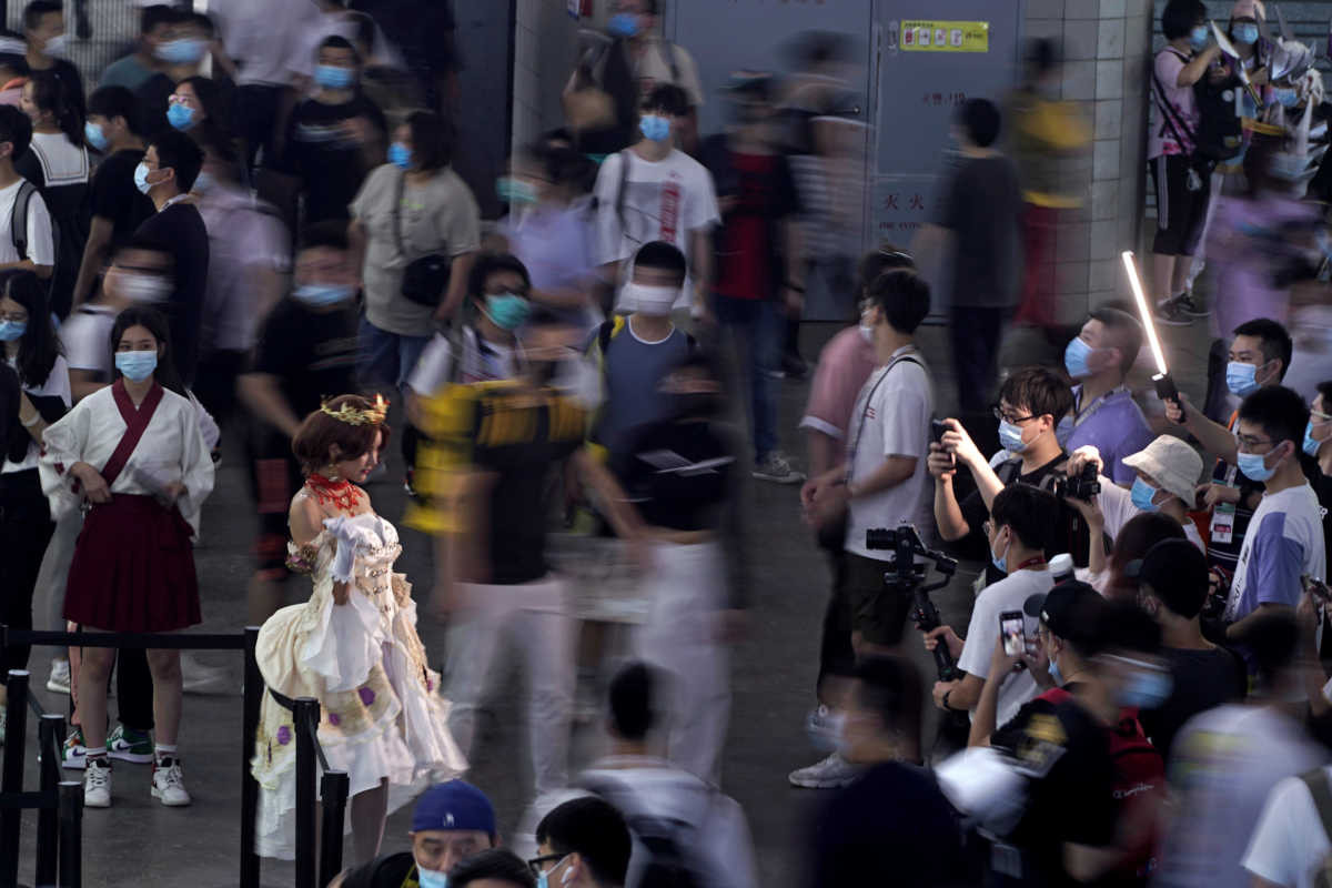 A cosplayer poses for pictures at the China Digital Entertainment Expo and Conference (ChinaJoy) in Shanghai, following the coronavirus disease (COVID-19) outbreak, China July 31, 2020. REUTERS