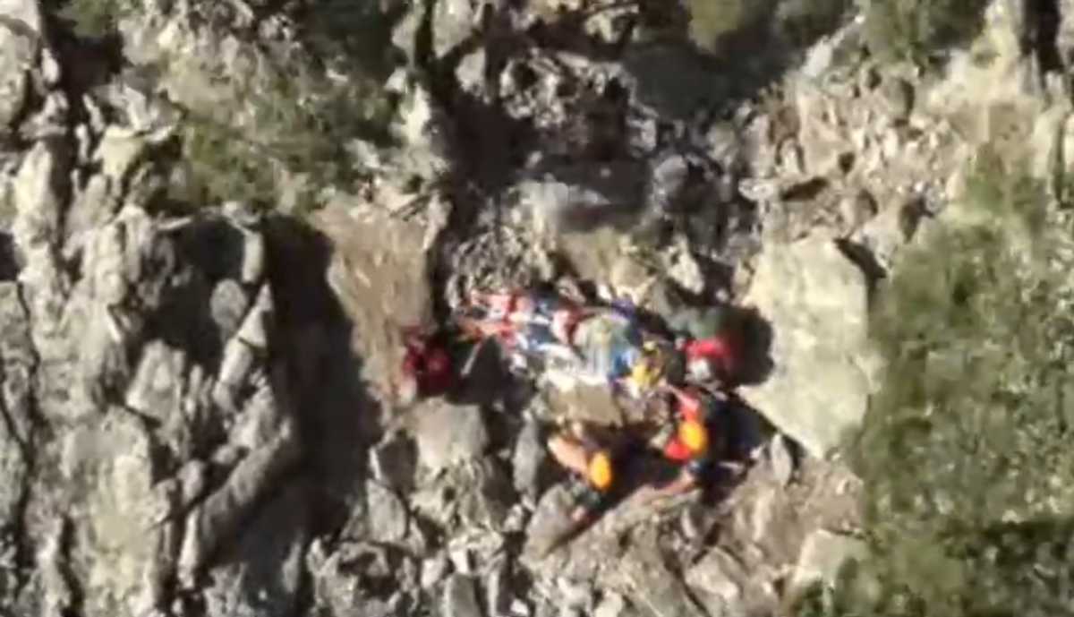 Εντυπωσιακή διάσωση ορειβάτη που ήταν σχεδόν 2 ημέρες σε φαράγγι στην Σαμοθράκη