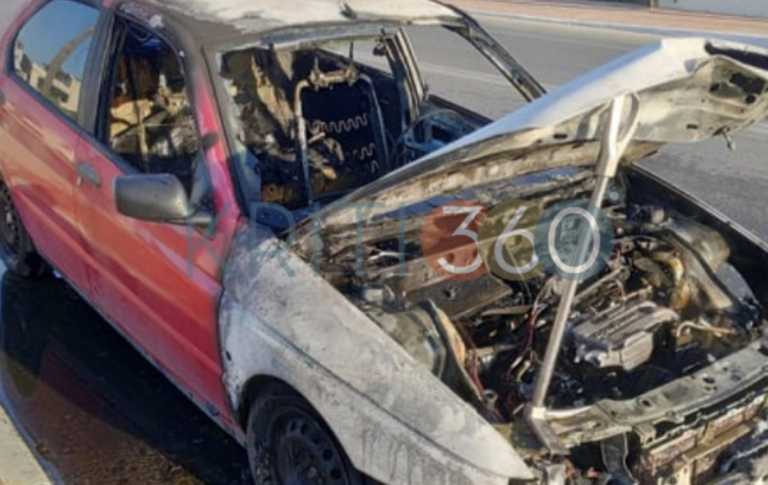 Κρήτη: Εφιάλτης στο τιμόνι! Το αυτοκίνητο τυλίχθηκε στις φλόγες στο δρόμο (Φωτό)
