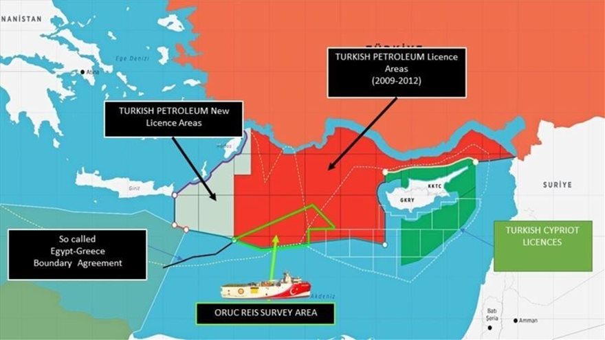 Παραμένει στην ελληνική υφαλοκρηπίδα το Oruc Reis – Νέος χάρτης της Τουρκίας για έρευνες και στην Κάρπαθο...