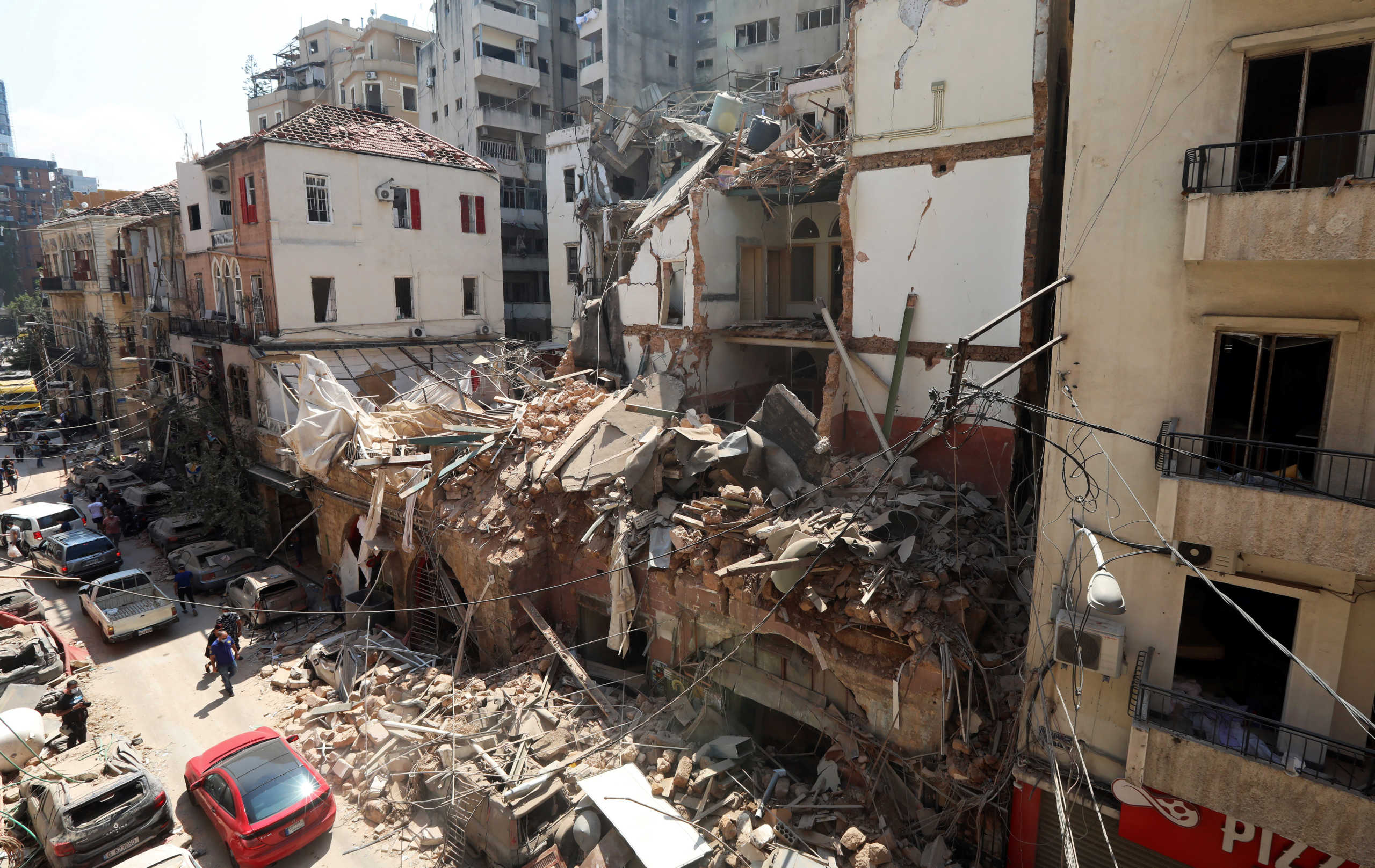 A view shows damaged buildings following Tuesday's blast in Beirut's port area, Lebanon August 5, 2020. REUTERS