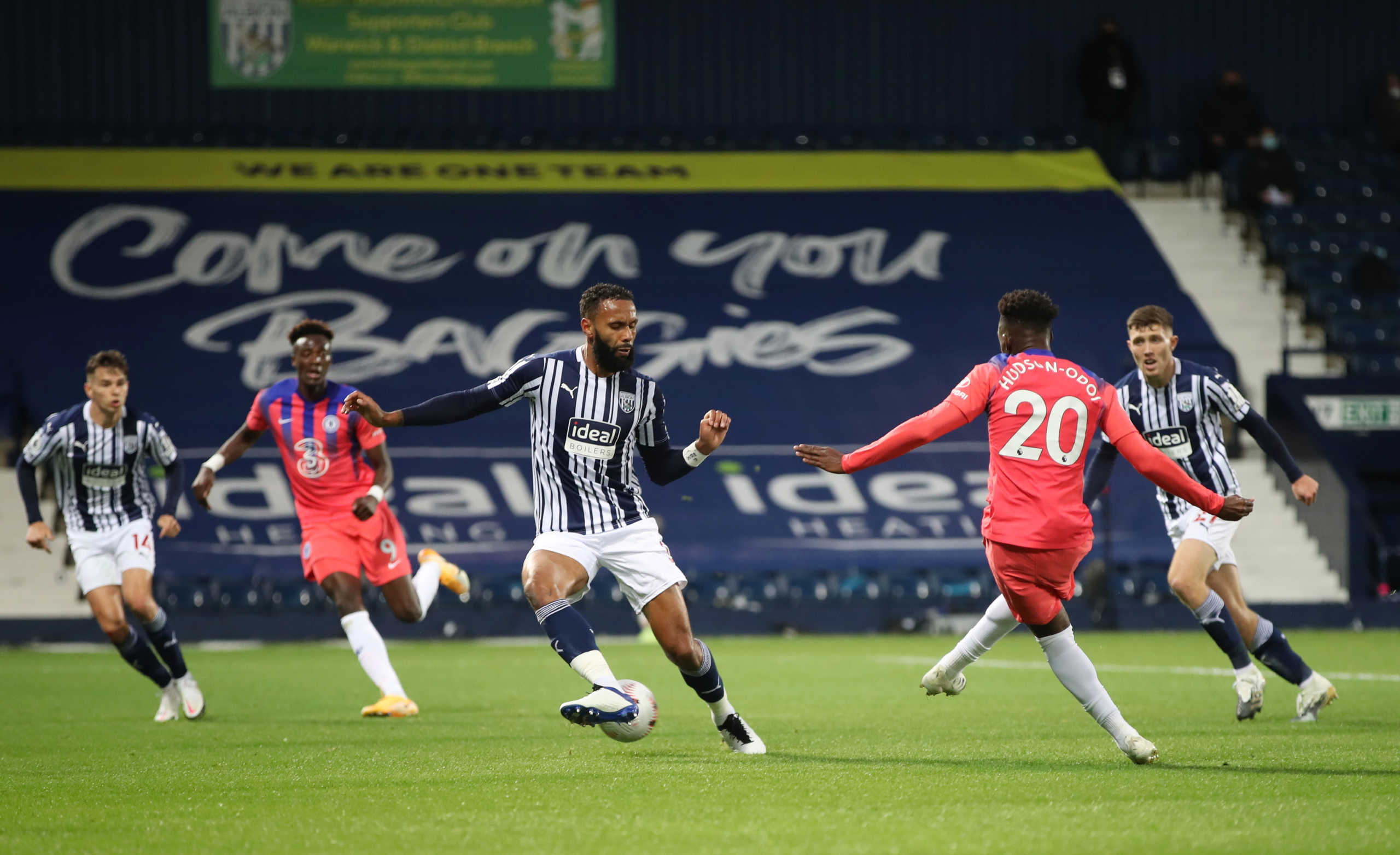 Soccer Football - Premier League - West Bromwich Albion v Chelsea - The Hawthorns, West Bromwich, Britain - September 26, 2020. Chelsea's Callum Hudson-Odoi scores their second goal Pool via REUTERS