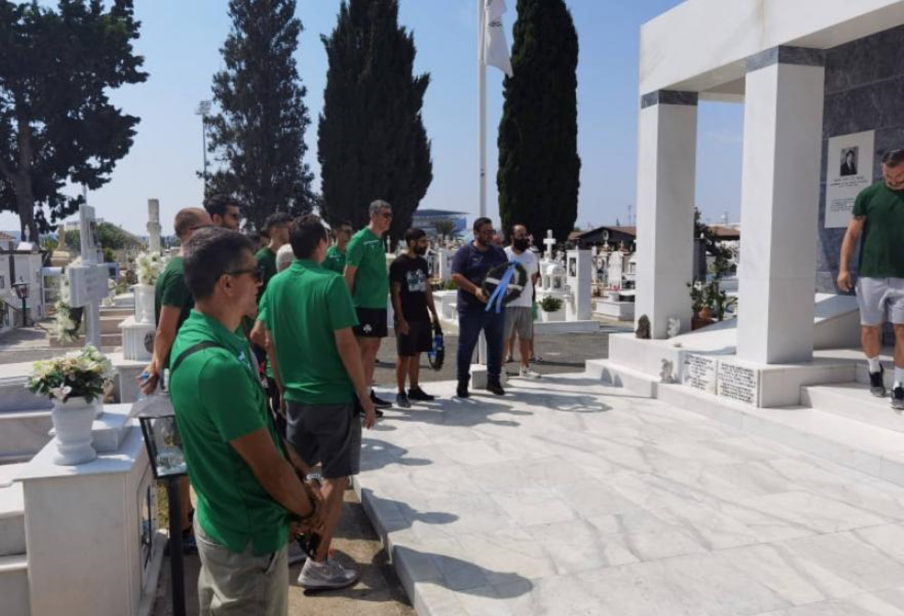 Παναθηναϊκός: Κατάθεση στεφάνου στον τάφο των Ισαάκ και Σολωμού (pics)