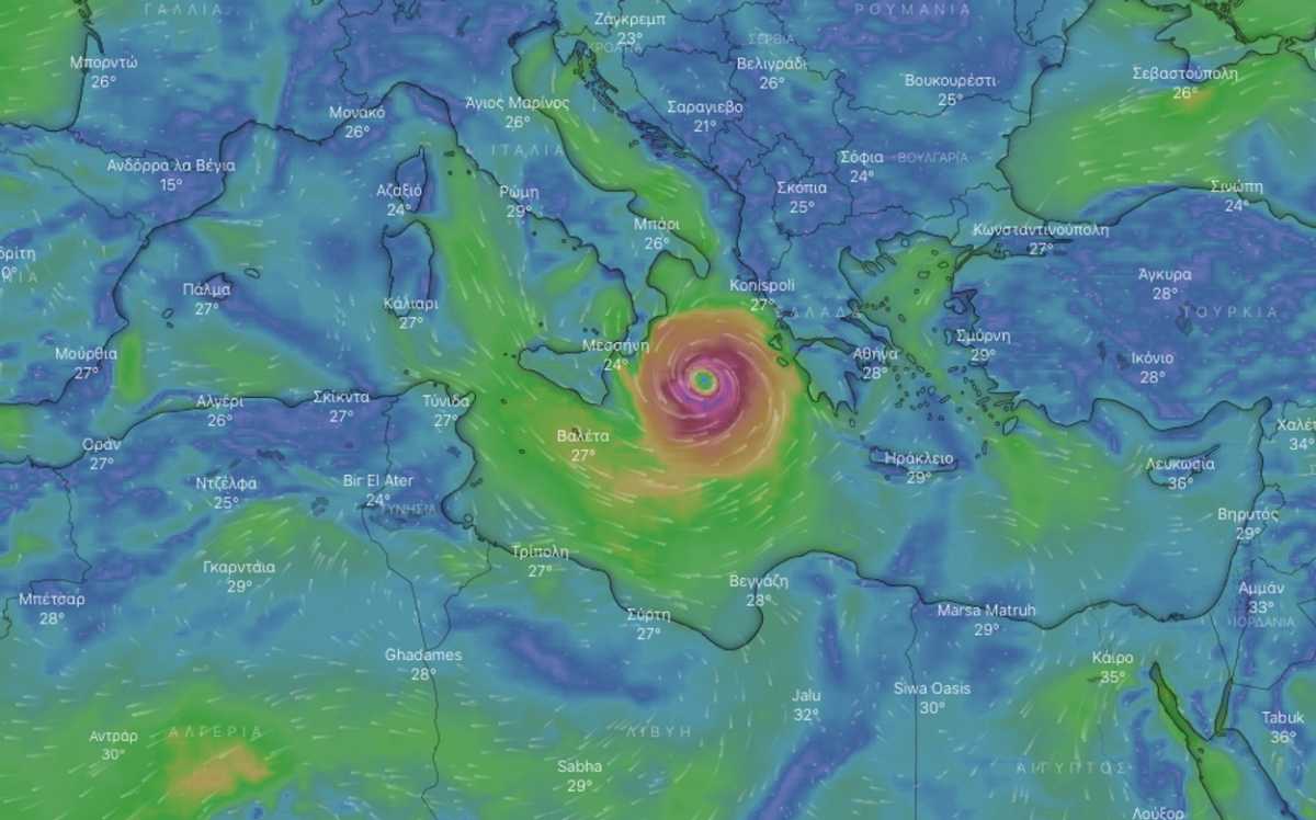 Καιρός – Ιανός: Γίνεται μεσογειακός κυκλώνας και «ακουμπάει» την Δυτική Ελλάδα